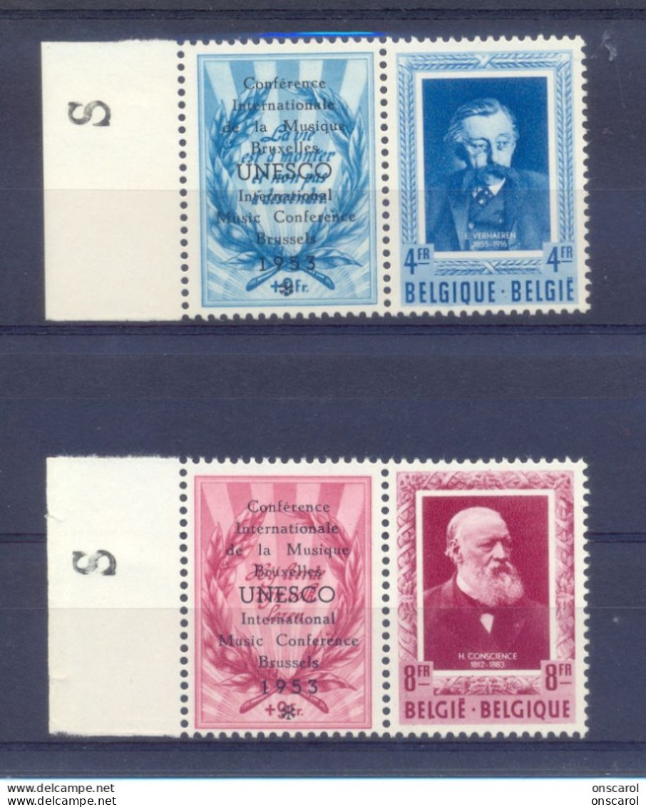 898/899 Postgaaf ** MNH PRACHTIG Emile Verhaeren + Hendrik Consience - Ungebraucht