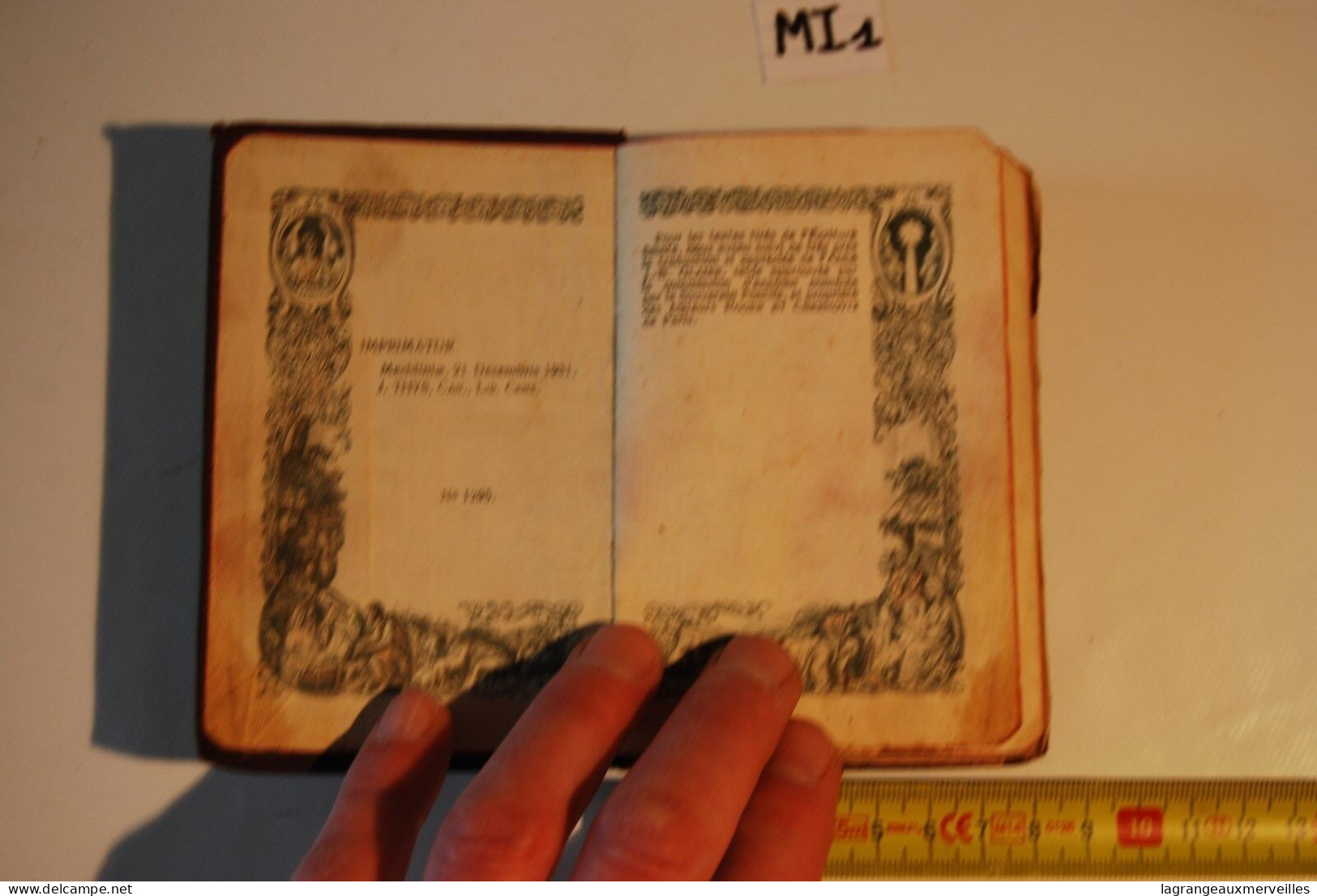 MI1 Ancien Missel - Religion - Old Missal - Ex Messale - Cuir 2 - Godsdienst