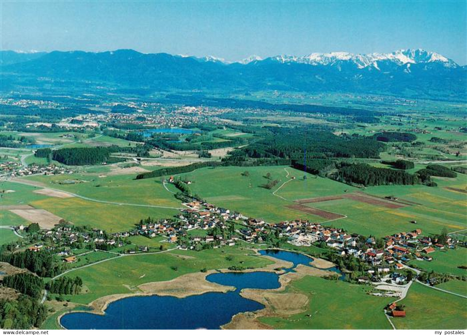 73883945 Iffeldorf Mit Naturschutzgebiet Osterseen Fliegeraufnahme Iffeldorf - Autres & Non Classés