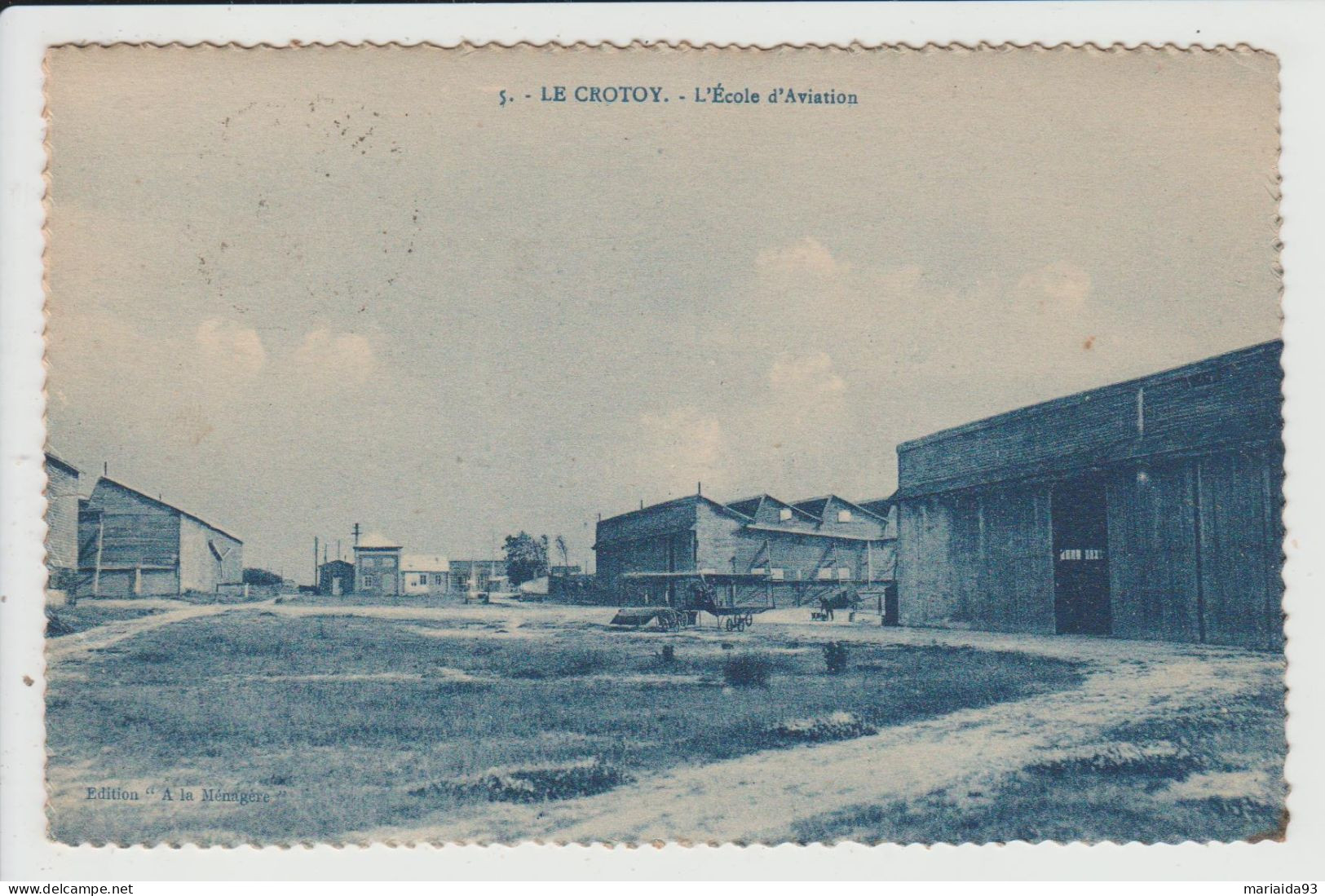 LE CROTOY - SOMME - L'ECOLE D'AVIATION - AVION - Le Crotoy