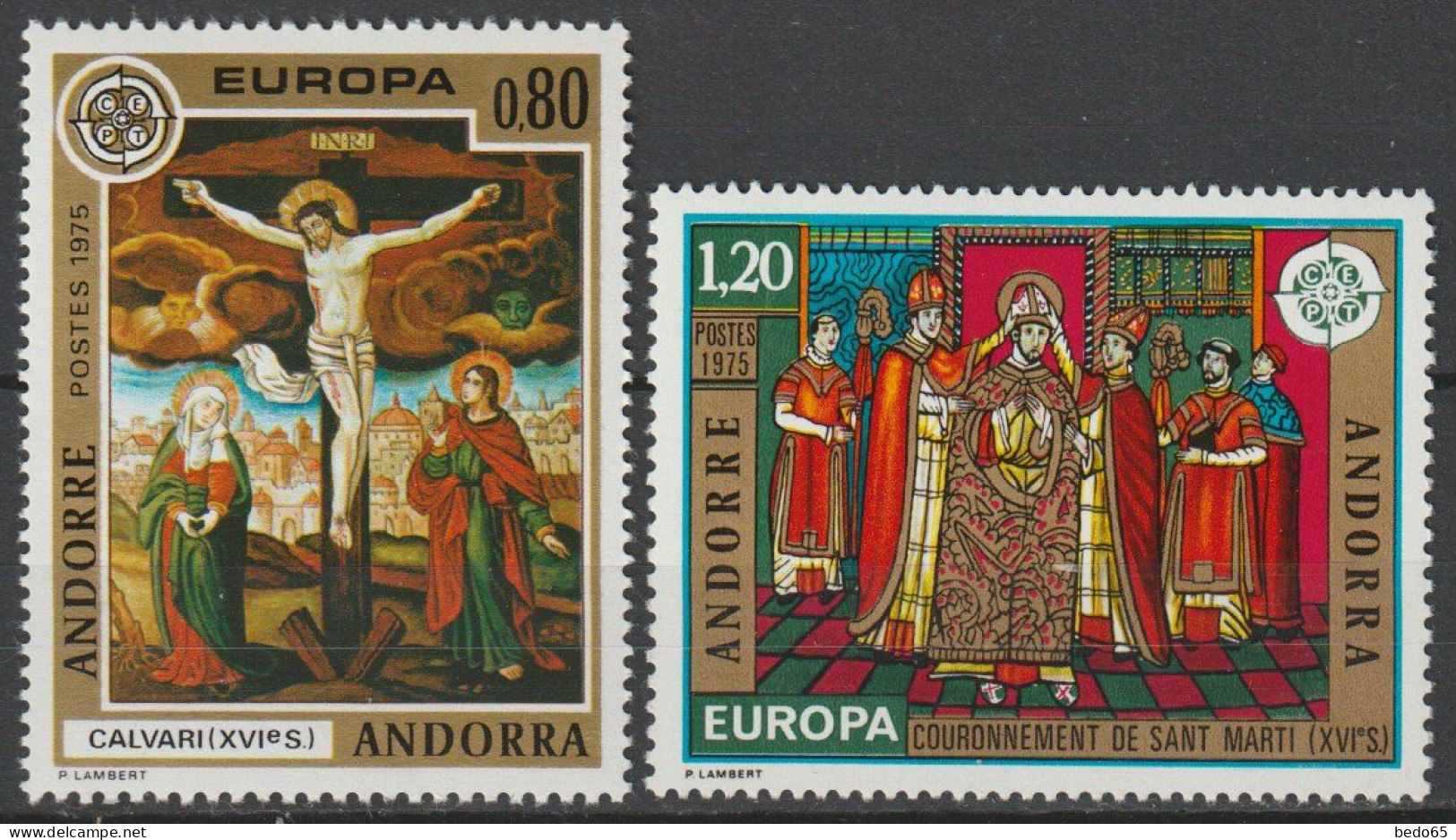 ANDORRE EUROPA    N° 243/244  NEUF** LUXE - Unused Stamps