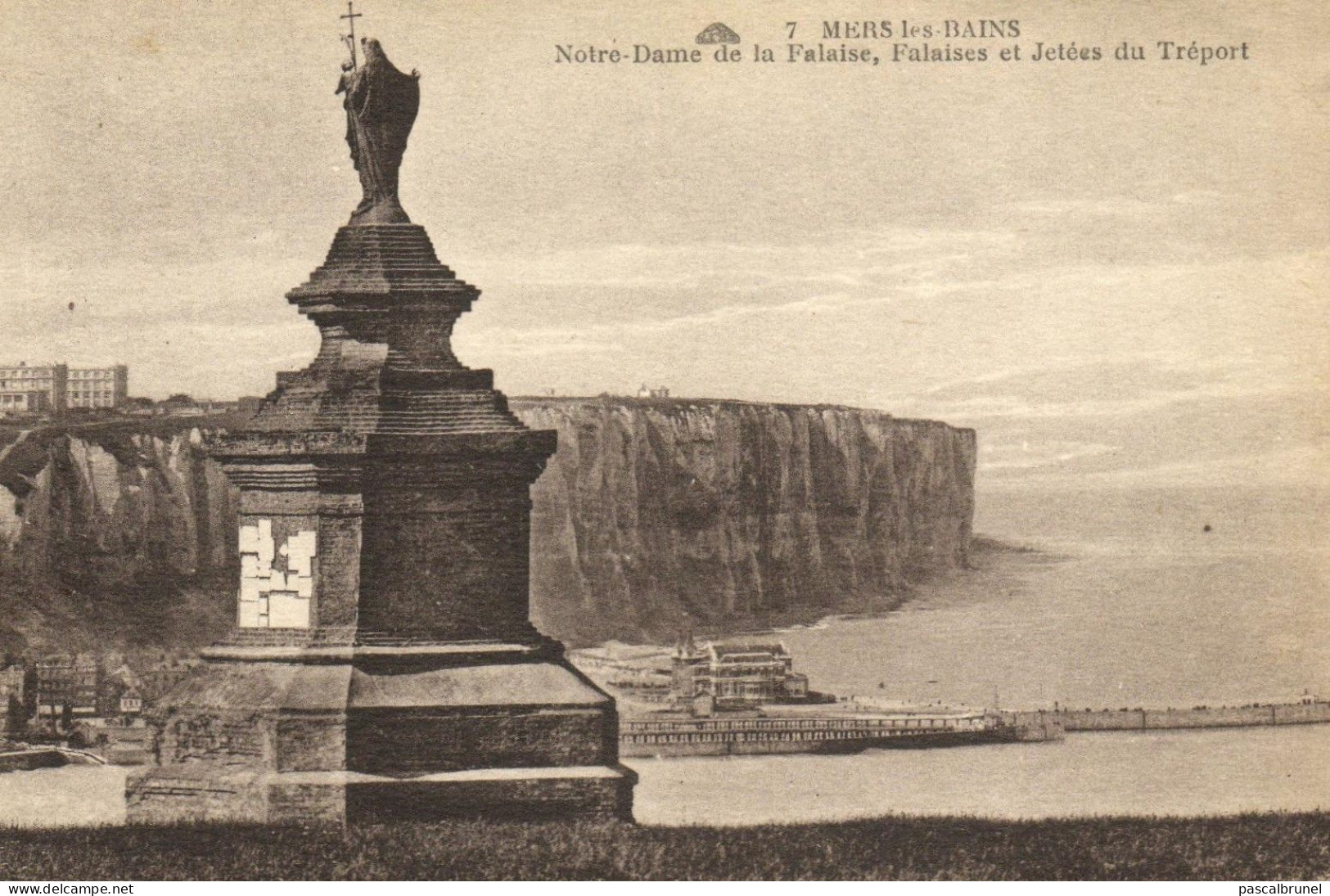 MERS LES BAINS - NOTRE DAME DE LA FALAISE - FALAISES ET JETEES DU TREPORT - Mers Les Bains