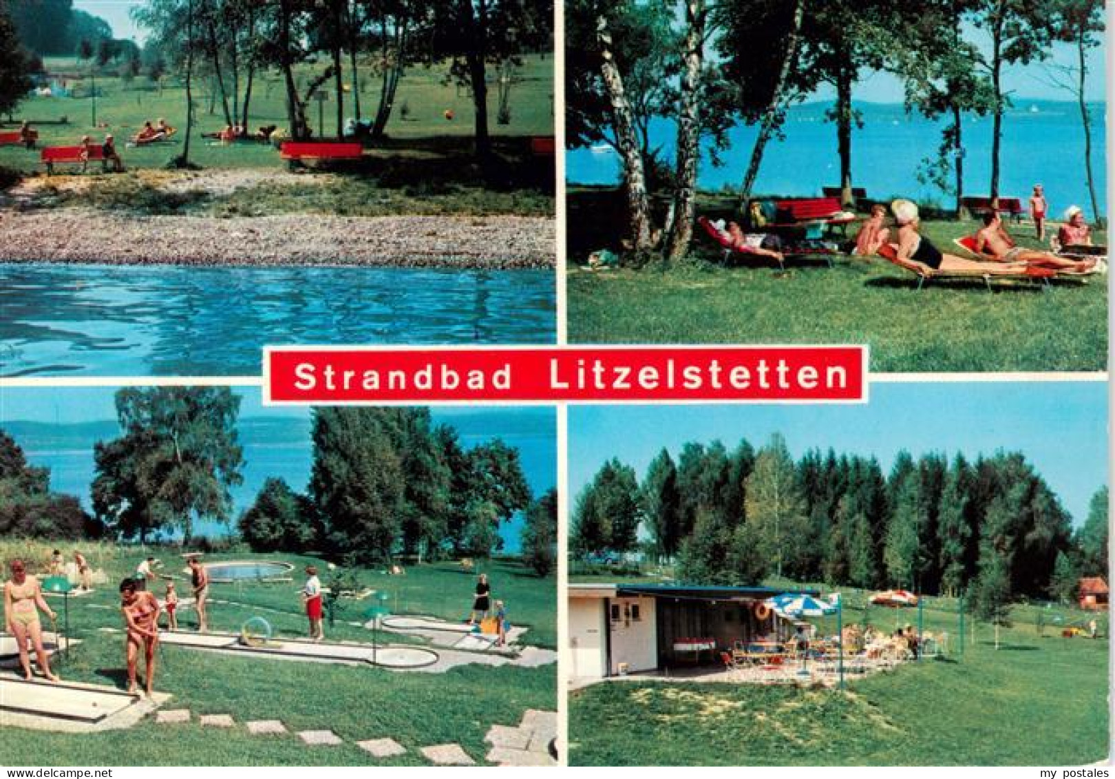 73883918 Litzelstetten Konstanz Strandbad Minigolfanlage Restaurant  - Konstanz