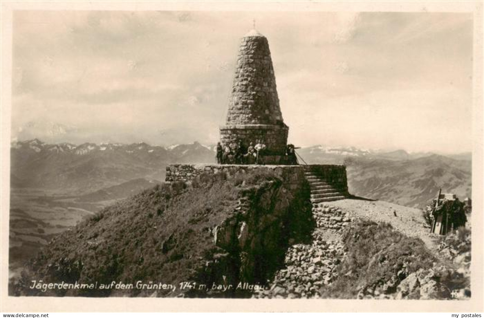 73883910 Gruenten 1741m Burgberg Allgaeu Jaegerdenkmal Auf Dem Gruenten  - Autres & Non Classés