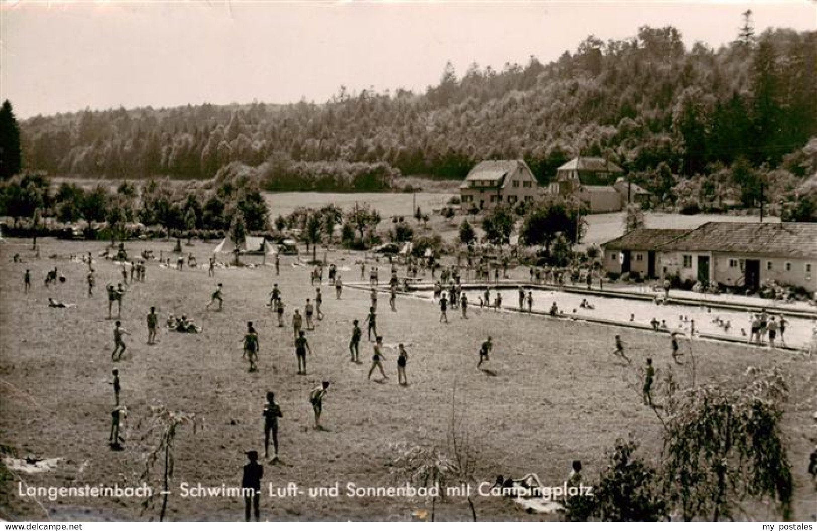 73883897 Langensteinbach Dinkelsbuehl Schwimm Luft Und Sonnenbad Mit Campingplat - Dinkelsbühl