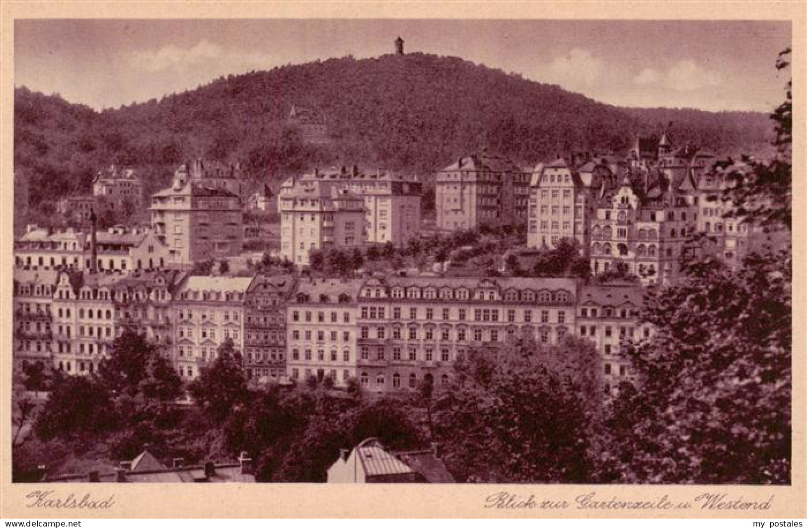 73883881 Karlsbad Eger Karlovy Vary Blick Zur Gartenzeile Im Westend  - Repubblica Ceca