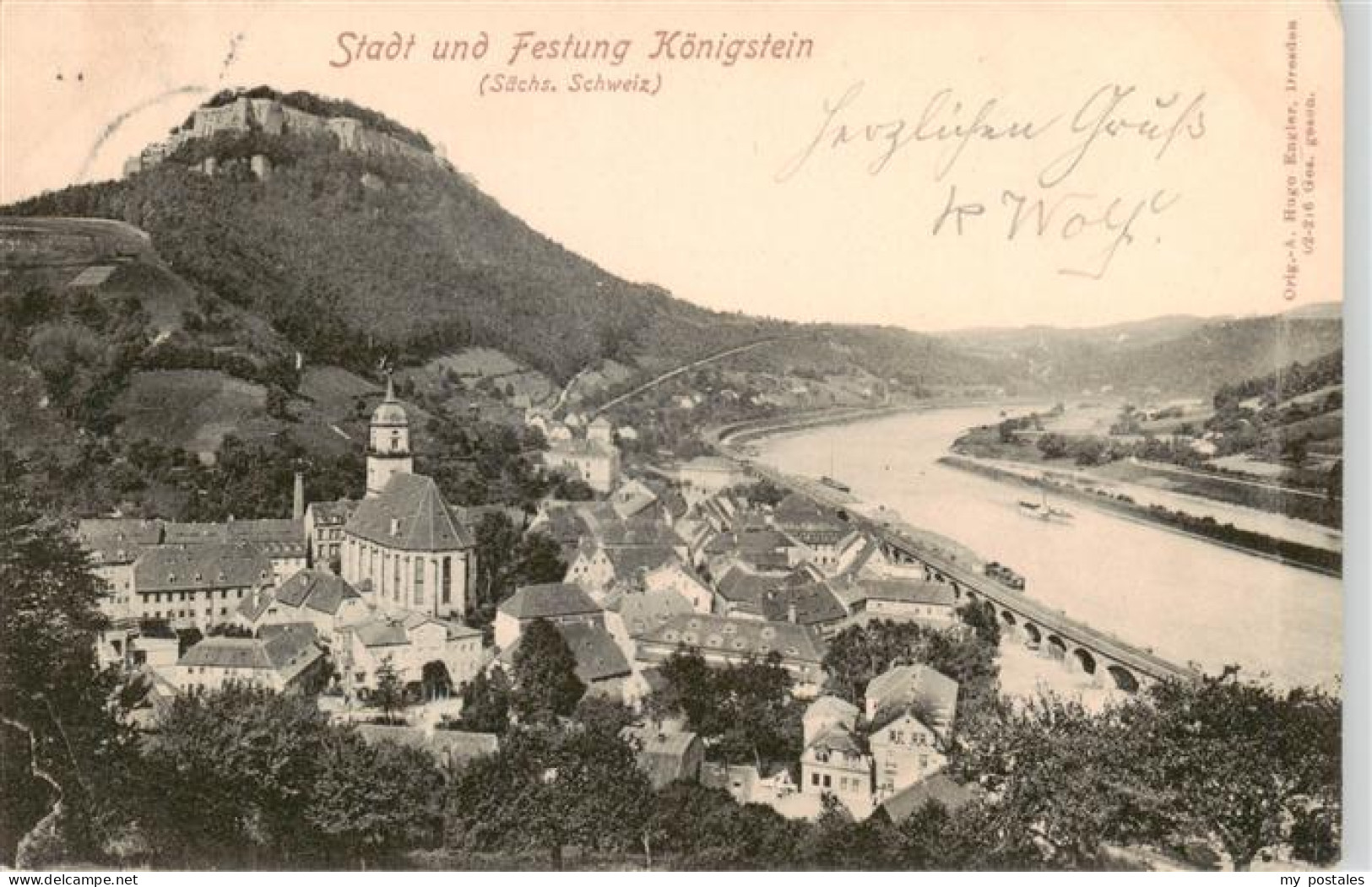 73883872 Koenigstein Saechsische Schweiz Stadt Und Festung Koenigstein Saechsisc - Königstein (Sächs. Schw.)