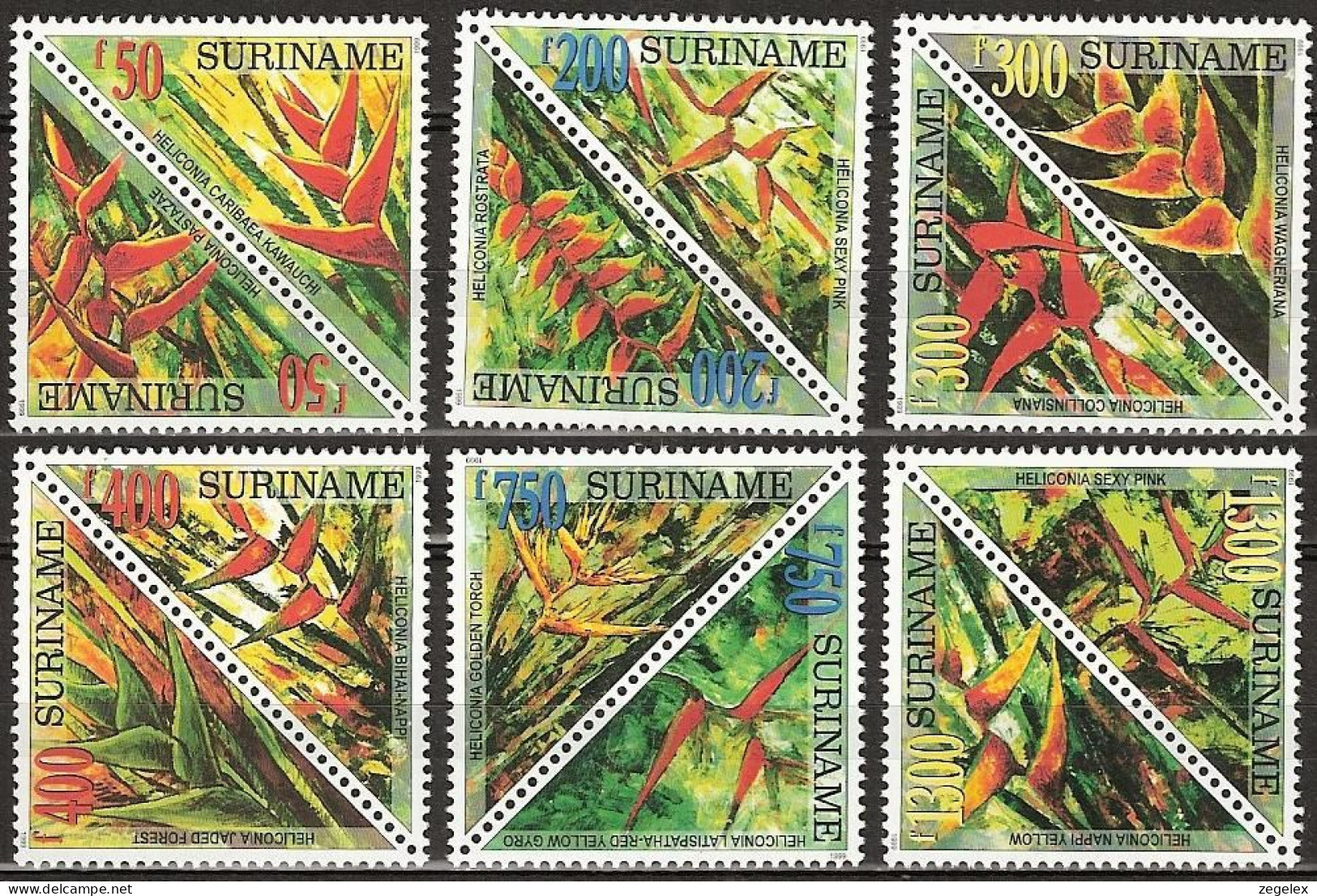 Suriname 1999 Bloemen, Flowers, Orchids MNH/**/Postfris - Suriname