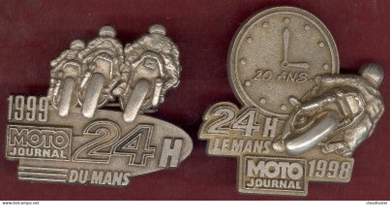 ** LOT  2  BROCHES  24 H.  LE  MANS  1998 / 99 ** - Motorfietsen