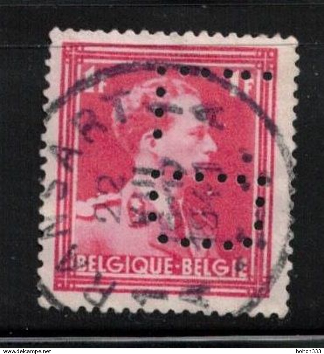 BELGIUM Scott # 284 Used - With 'LD' Perfin - Oblitérés