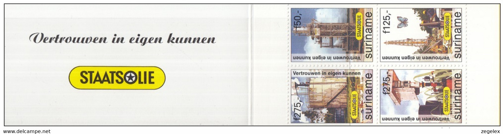 Suriname 1997 Boekje, Booklet PB 10 Staatsolie MNH/**/postfris - Suriname