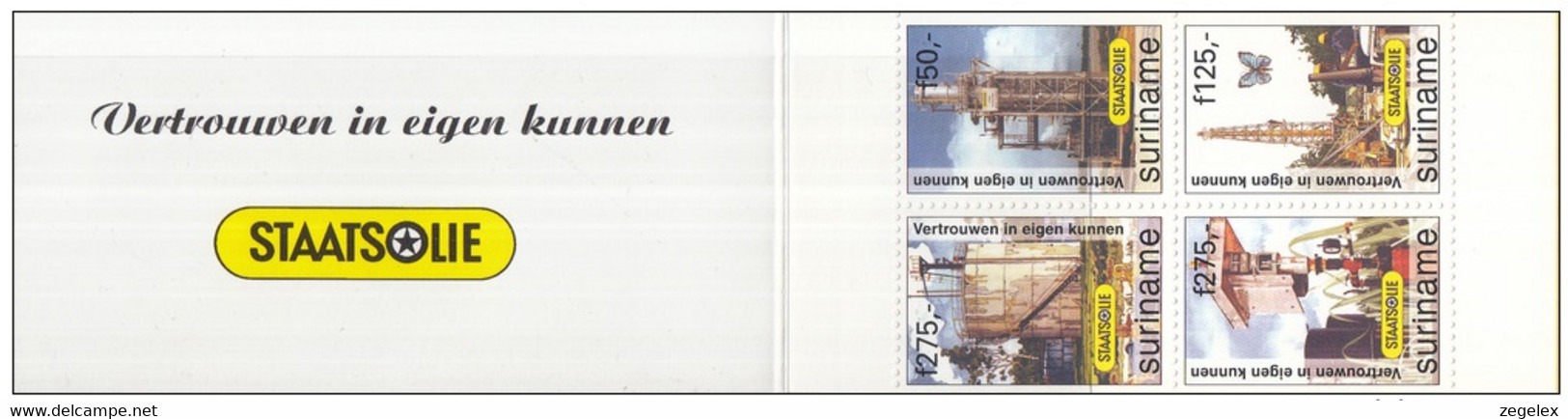 Suriname 1997 Boekje, Booklet PB 10 Staatsolie MNH/**/postfris - Surinam