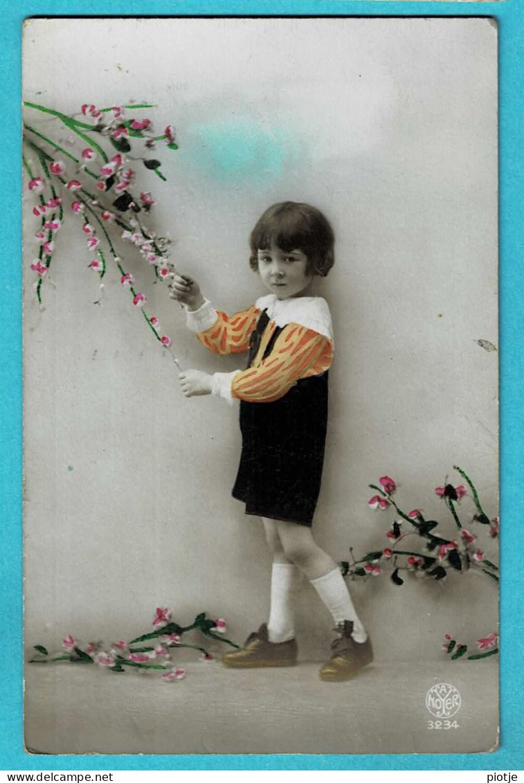 * Fantaisie - Fantasy - Fantasie (Enfant - Child - Kind) * (A. Noyer, Nr 3234) Girl, Fille, Meisje, Portrait, Fleurs - Ritratti