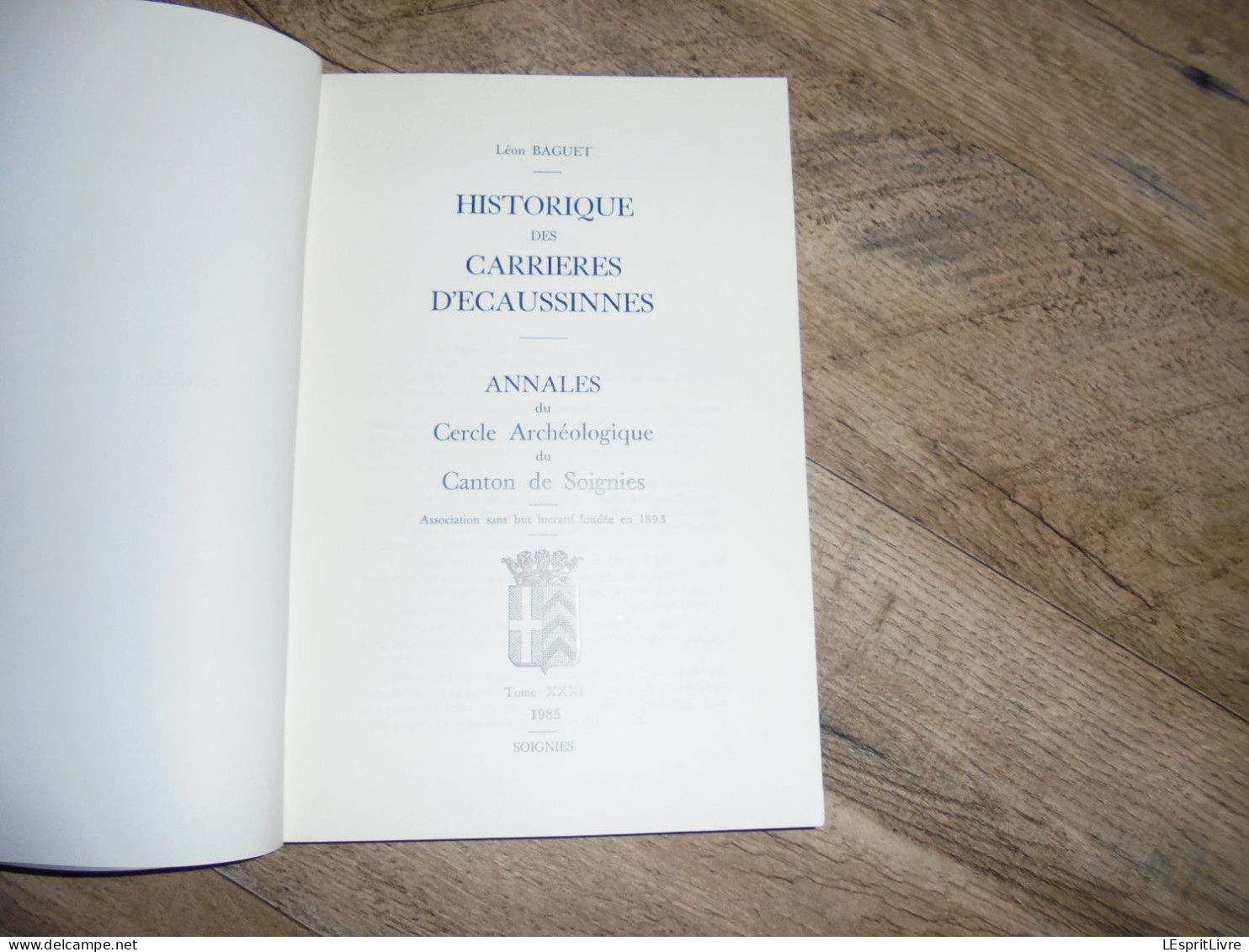 HISTORIQUE DES CARRIERES D'ECAUSSINNES Régionalisme Hainaut Carrière Pierres Exploitation Industrie Thiarmont Mâlon - Belgique