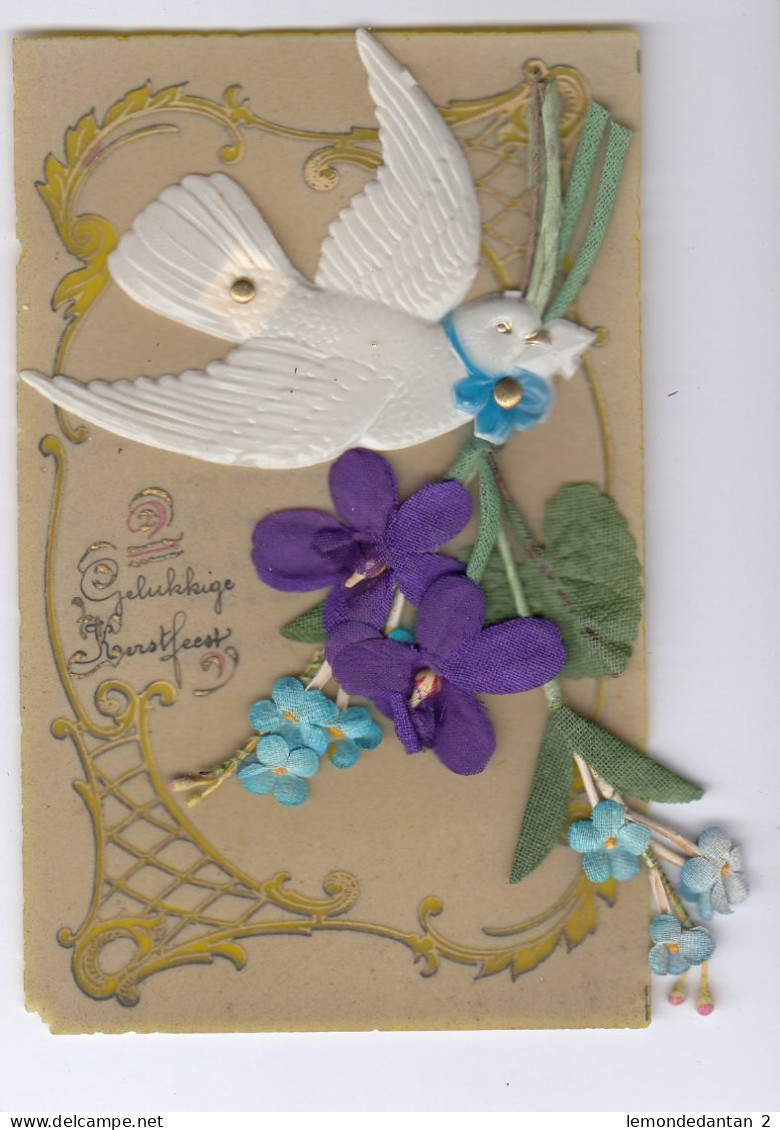 Celluloid Card - Carte Celluloïde - Bird - Oiseau - Sonstige & Ohne Zuordnung