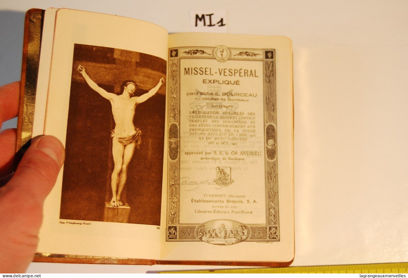 MI1 Ancien Missel - Religion - Old Missal - Ex Messale - Bordeaux 1903 Luxe - Godsdienst