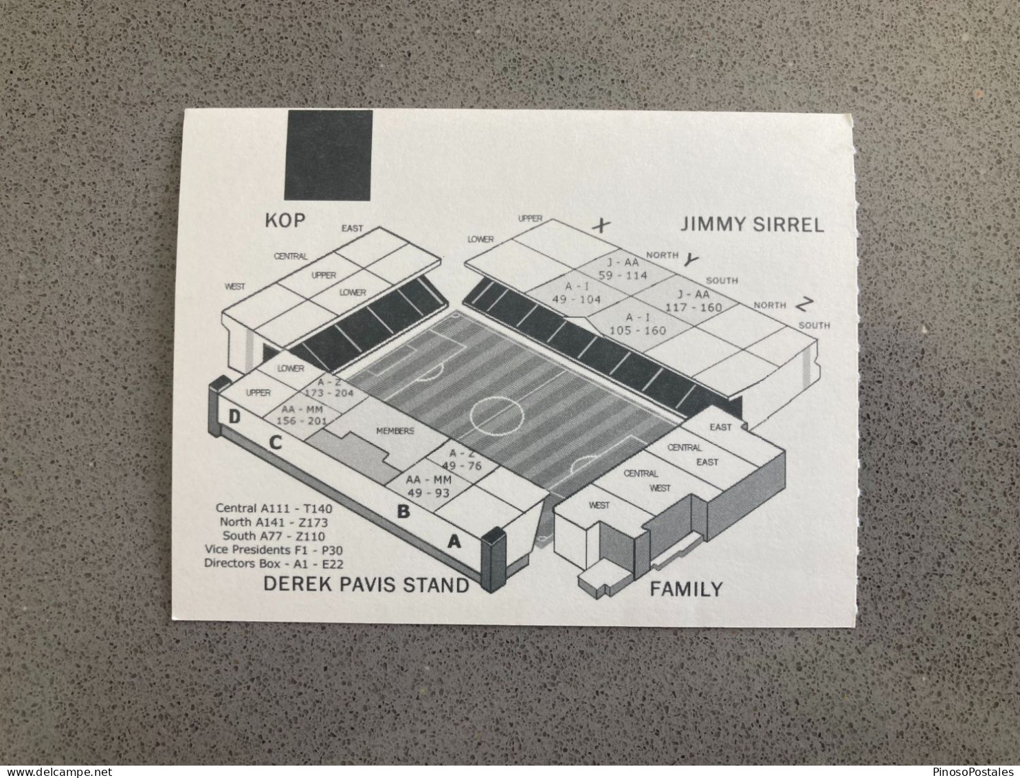 Notts County V Dagenham & Redbridge 2009-10 Match Ticket - Eintrittskarten