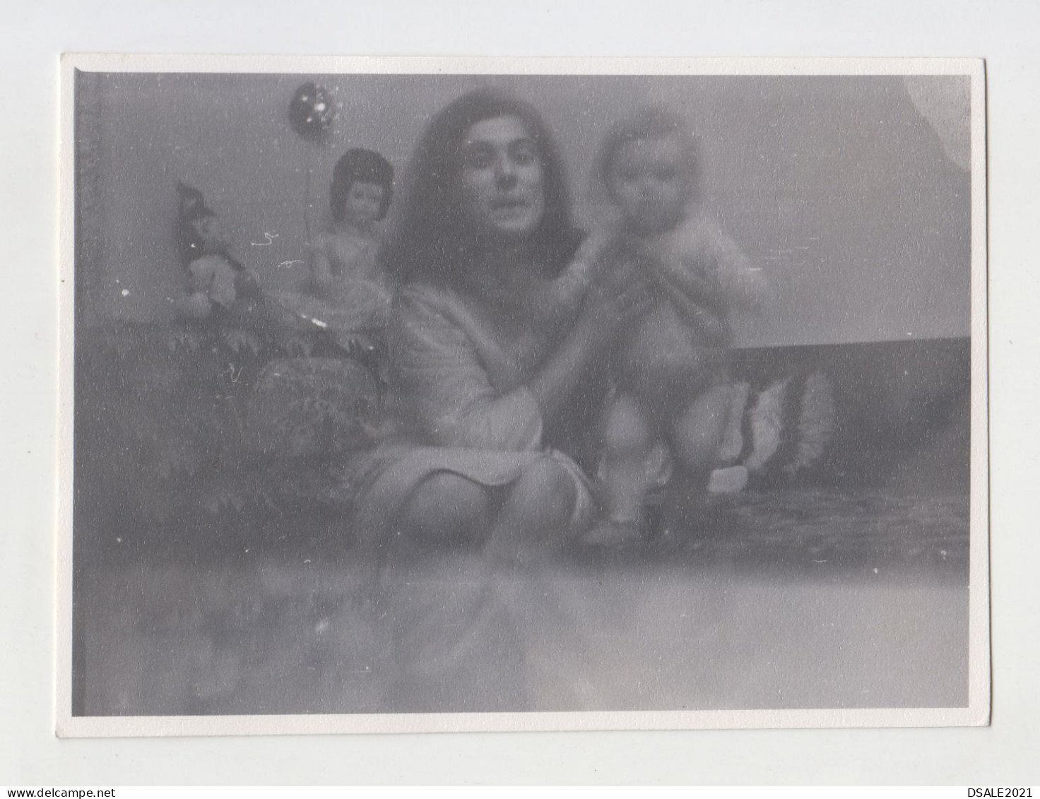 Bad Exposure, Woman Portrait, Odd Scene, Abstract Surreal Vintage Orig Photo 11.5x8.5cm. (25560) - Persone Anonimi