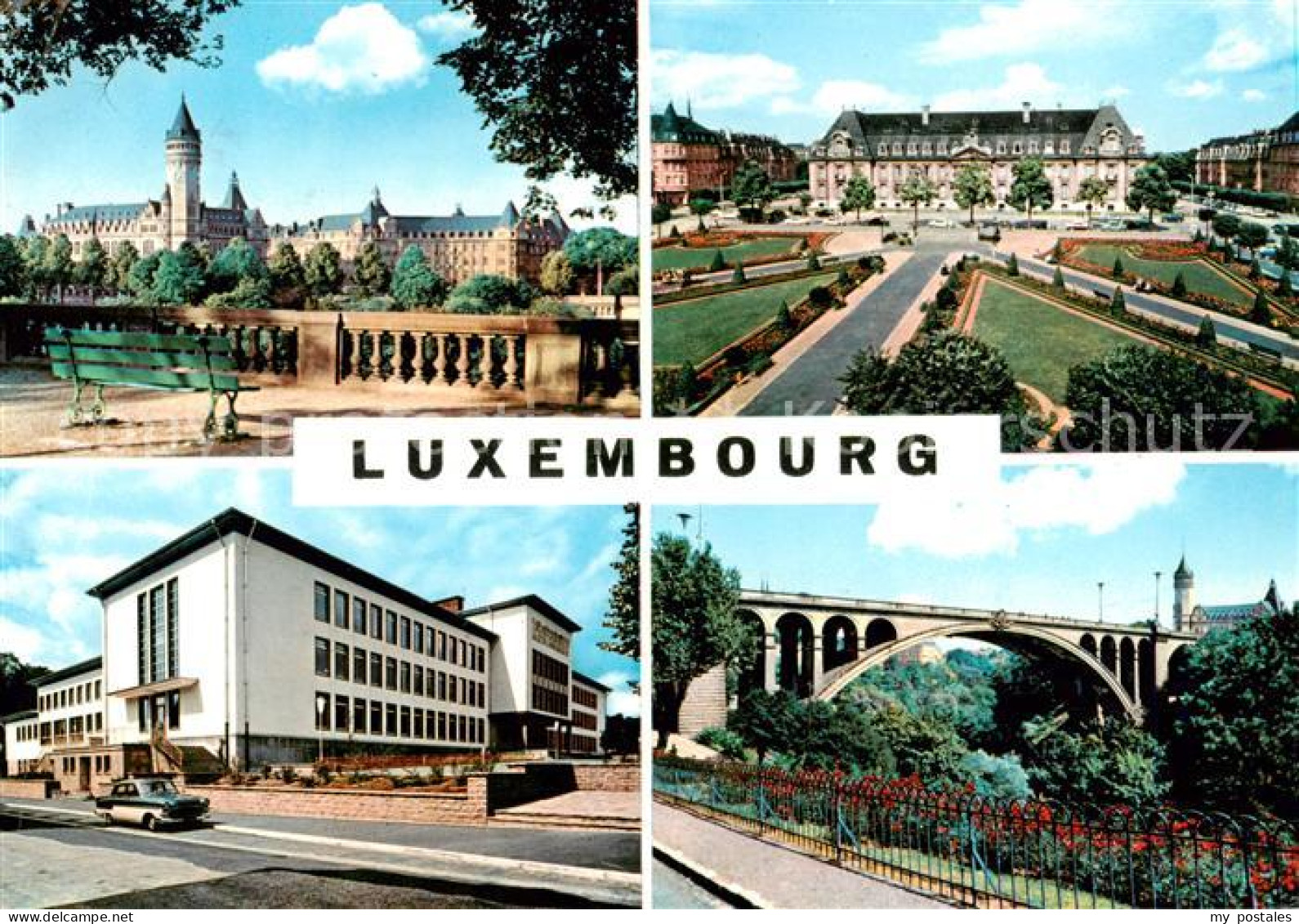 73861078 Luxembourg__Luxemburg Teilansichten Kirche Bruecke - Andere & Zonder Classificatie