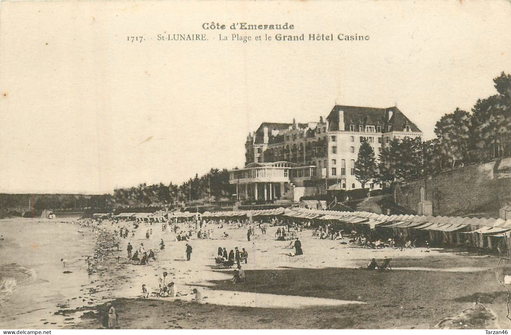 25.04.2024 - B - 1717. SAINT LUNAIRE La Plage Et Le Grand Hôtel Casino - Saint-Lunaire