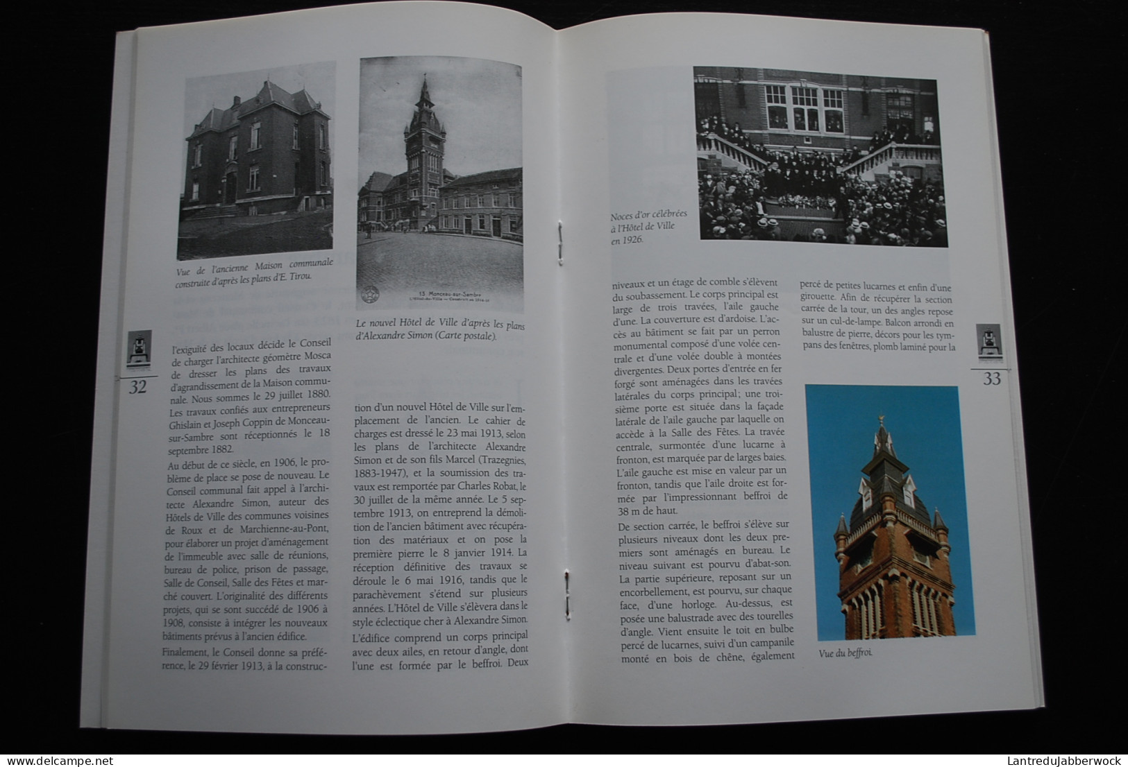 HOTELS DE VILLE ET MAISONS COMMUNALES DE CHARLEROI Carnets Du Patrimoine 11 Régionalisme Marchienne Roux Gilly Dampremy - Belgium