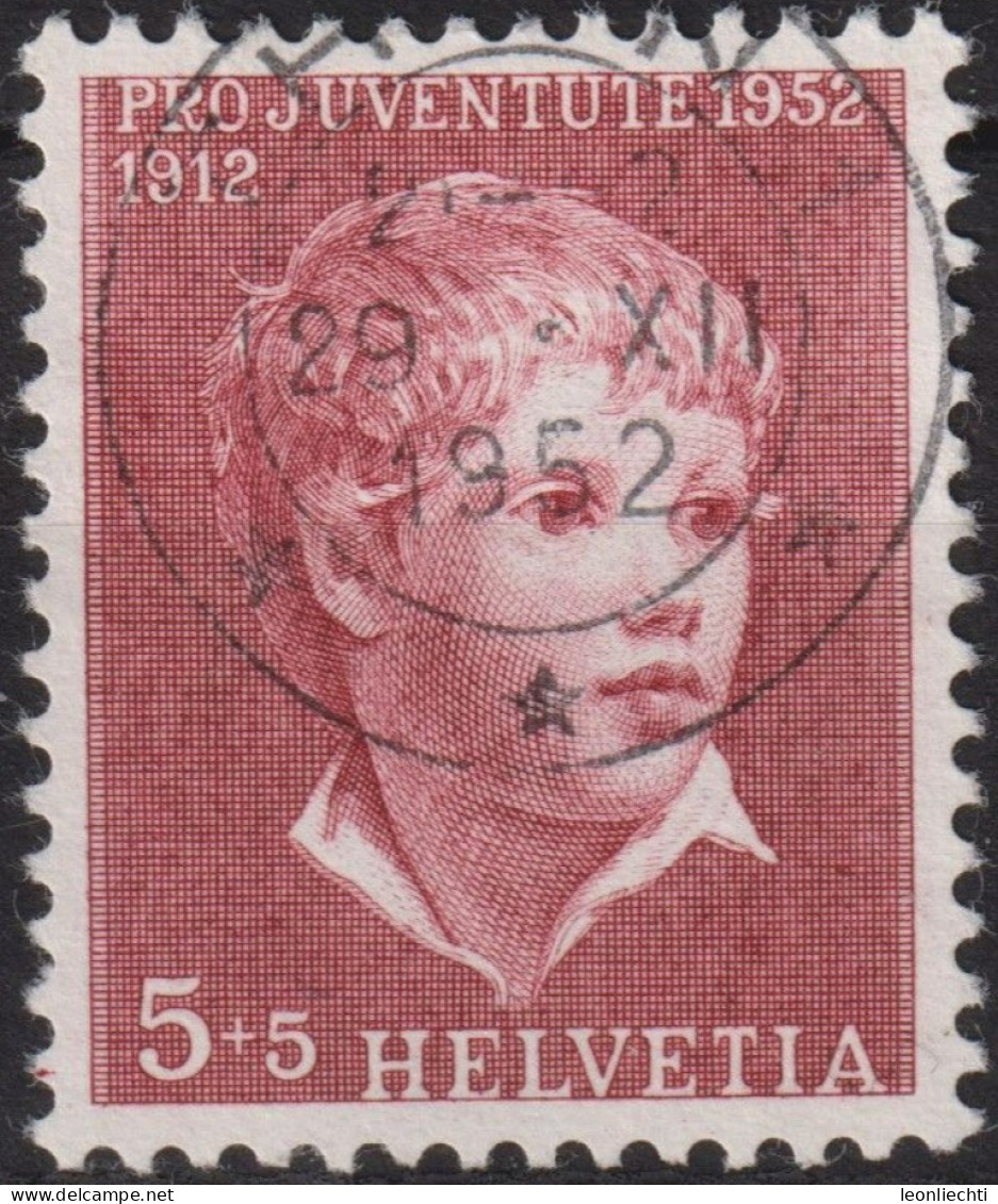 1952 Schweiz Pro Juventute ° Zum:CH J143,Yt:CH 526, Mi:CH 575, Knabenbildnis - Used Stamps