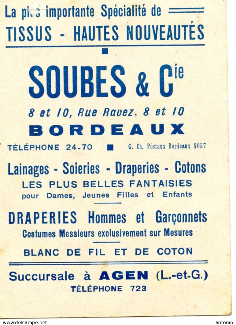 LOT DE QUATRE CHROMOS - MAGASIN SOUBES BORDEAUX AGEN BONAPARTE HENRI IV FRANCOIS IER - Other & Unclassified