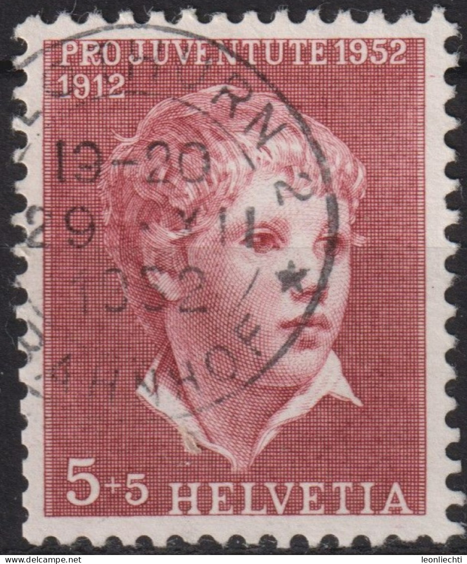 1952 Schweiz Pro Juventute ° Zum:CH J143,Yt:CH 526, Mi:CH 575, Knabenbildnis - Used Stamps