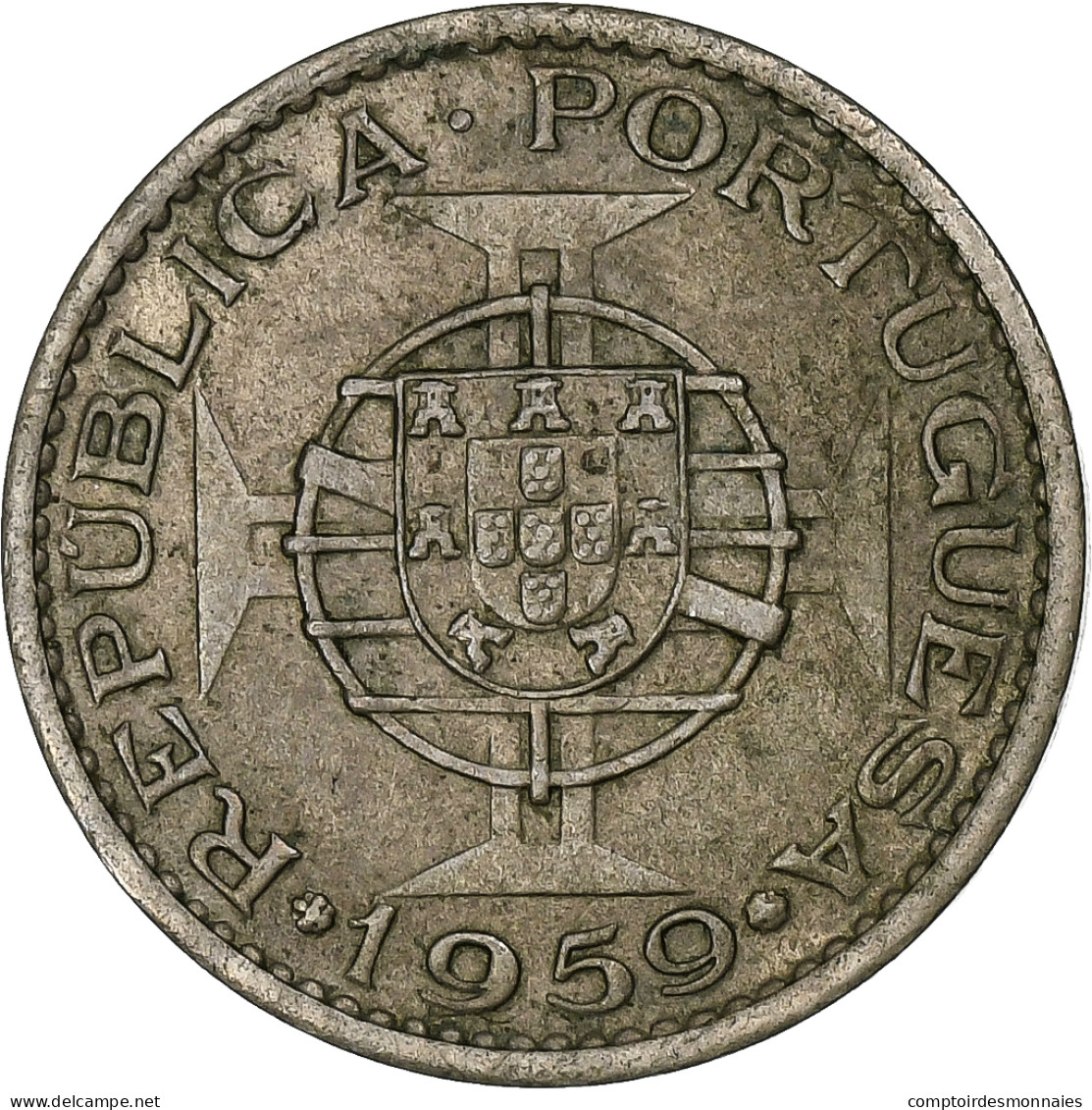 Inde Portugaise, 60 Centavos, 1959, Cupro-nickel, SUP, KM:32 - Portugal