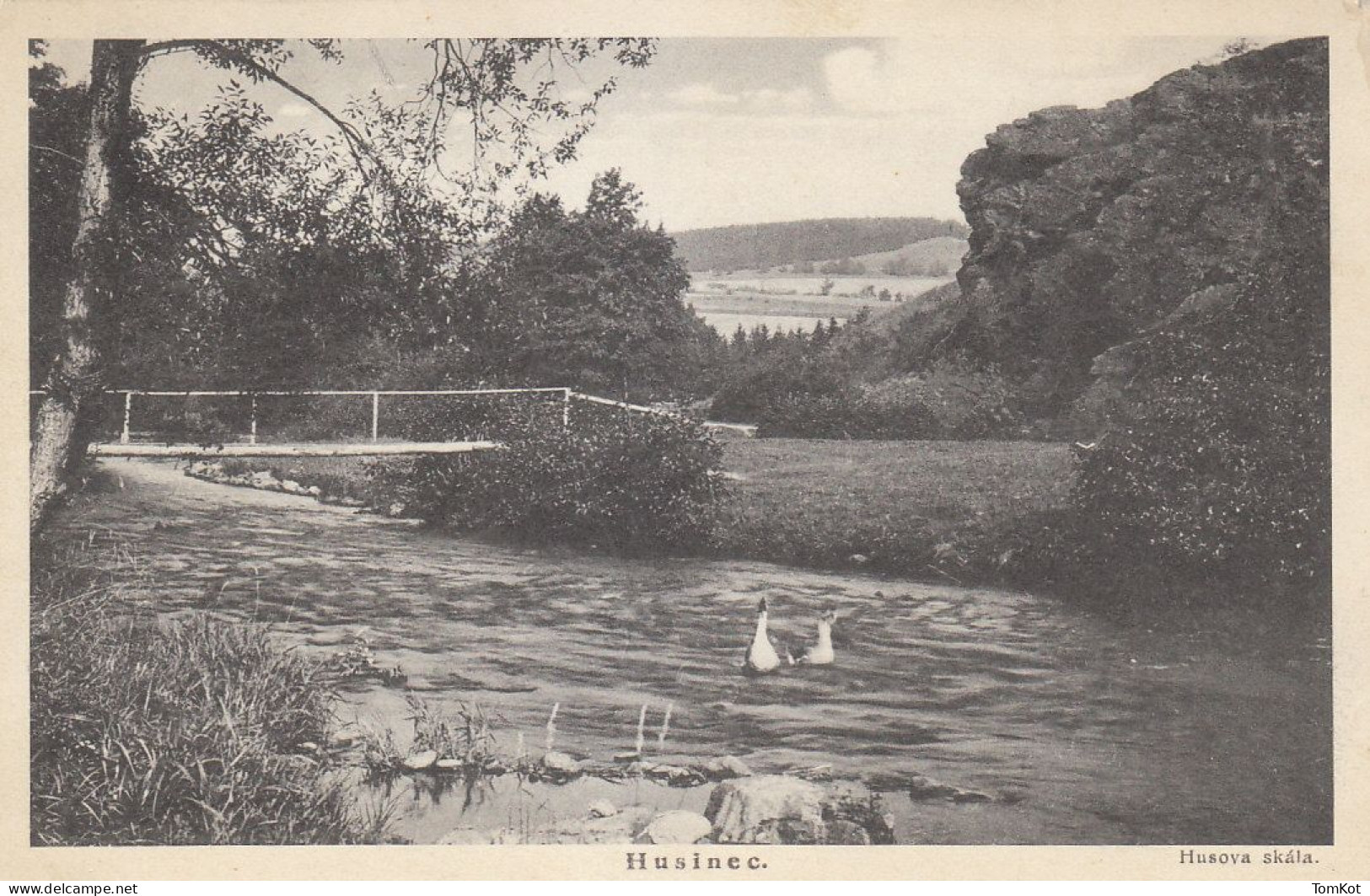 Old Czech Postcard. Husinec. Husova Skala. - Repubblica Ceca