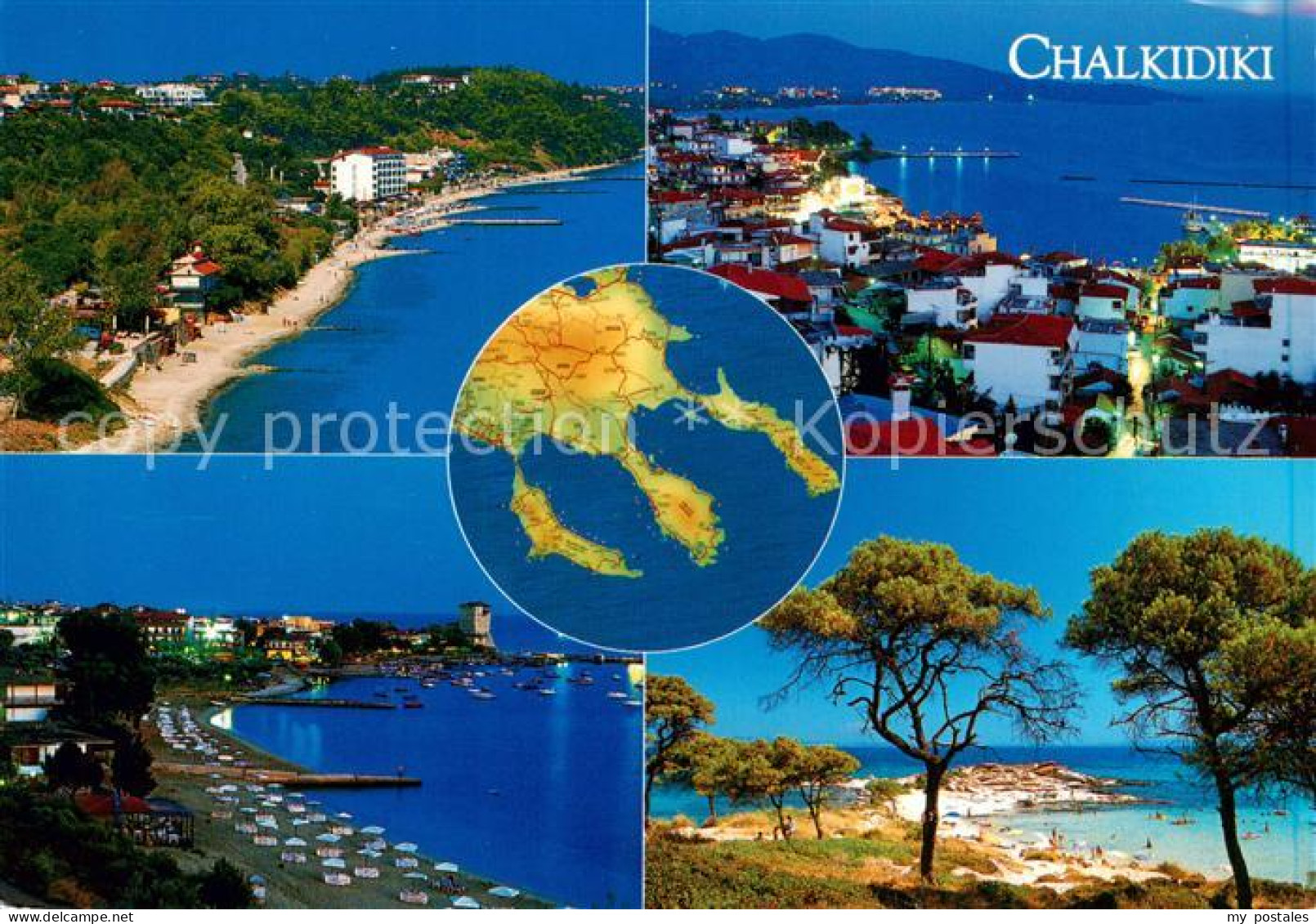 73860987 Chalkidiki Halkidiki Greece Teilansichten Straende  - Griechenland