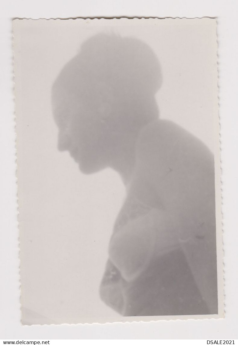Woman Silhouette, Odd Scene, Abstract Surreal Vintage Orig Photo 8.4x12.3cm. (56858) - Persone Anonimi