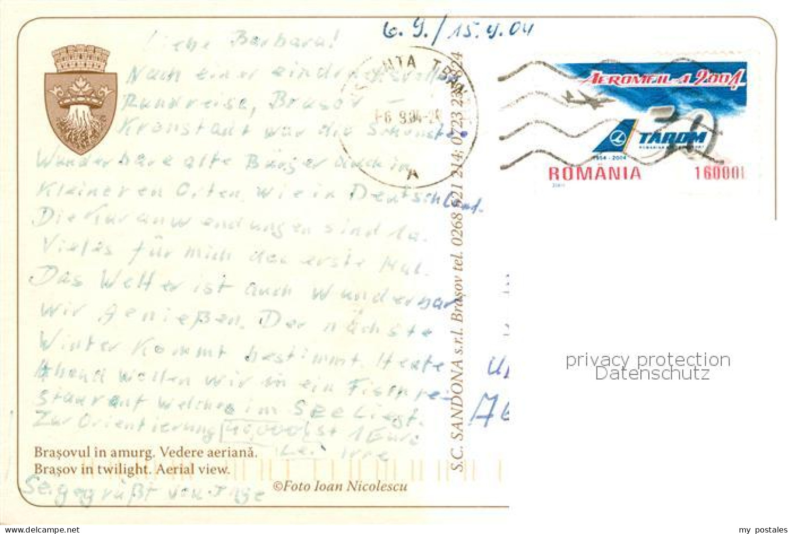 73860943 Brasov Brasso Kronstadt RO Fliegeraufnahme  - Romania
