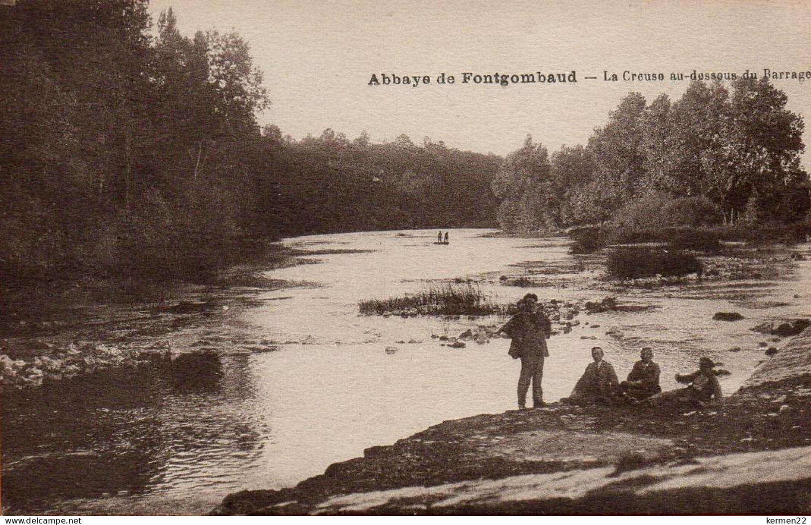 CPA 36 Abbaye De FONTGOMBAUD La Creuse Au Dessous Du Barrage - Andere & Zonder Classificatie