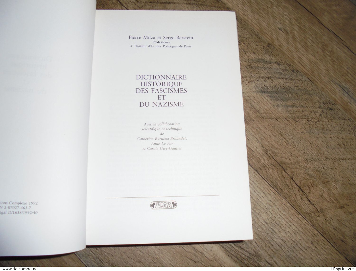 DICTIONNAIRE HISTORIQUE DES FASCISMES ET DU NAZISME Guerre 40 45 Allemagne Italie Mussolini Hitler Reich Nazi SS Faciste - War 1939-45