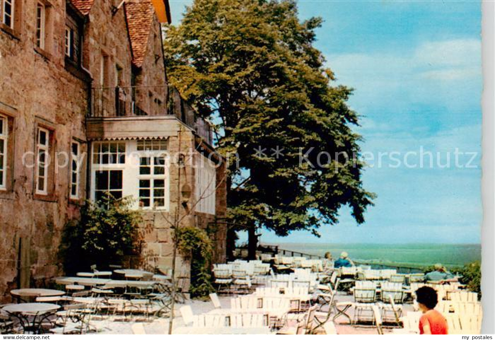 73860866 Kropsburg Burghotel Kropsburg Terrasse Kropsburg - Neustadt (Weinstr.)