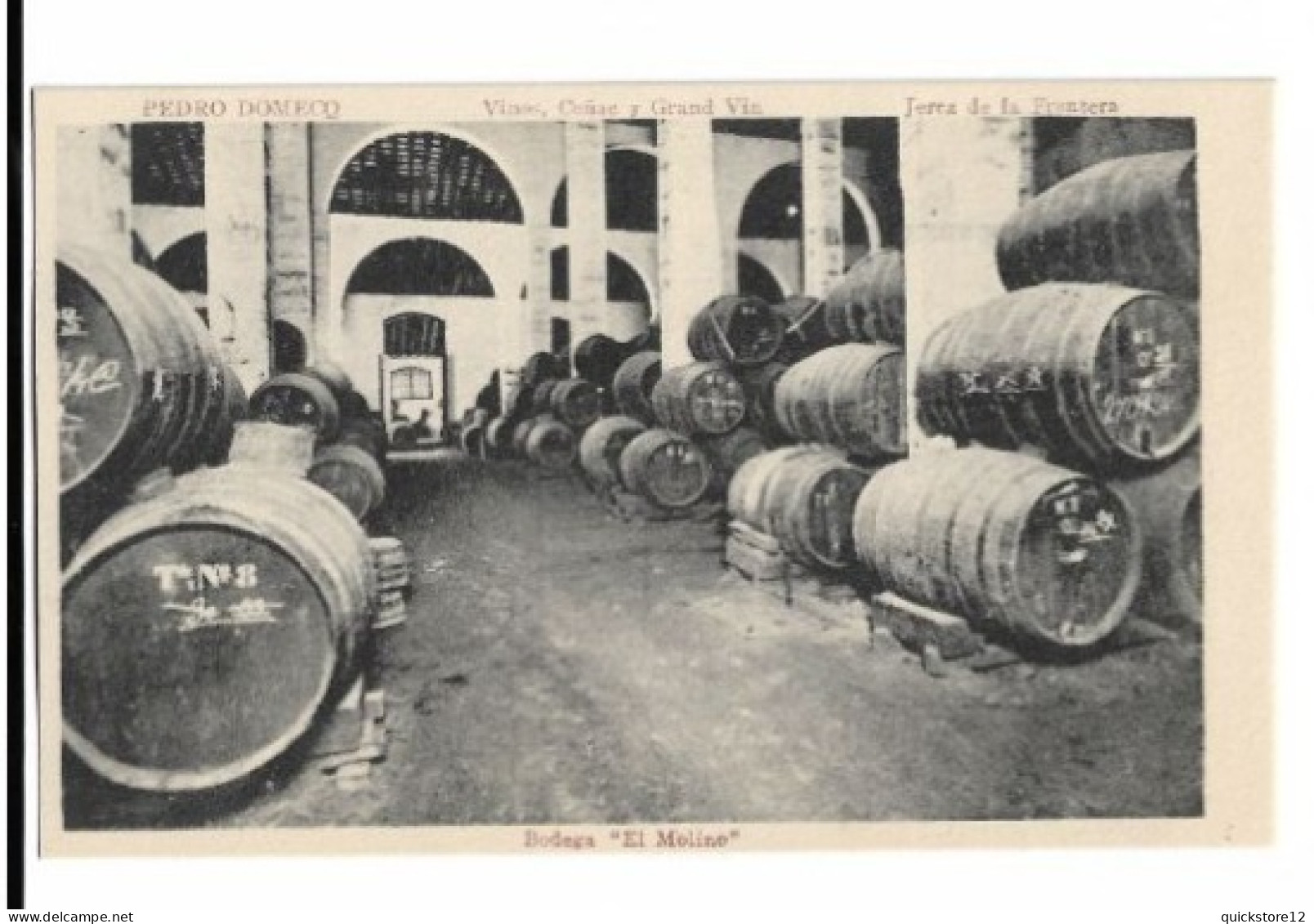 Bodega ''El Molino''  Vinos Coñac Y Grand Via - Jerez De La Frontera  6887 - Sonstige & Ohne Zuordnung