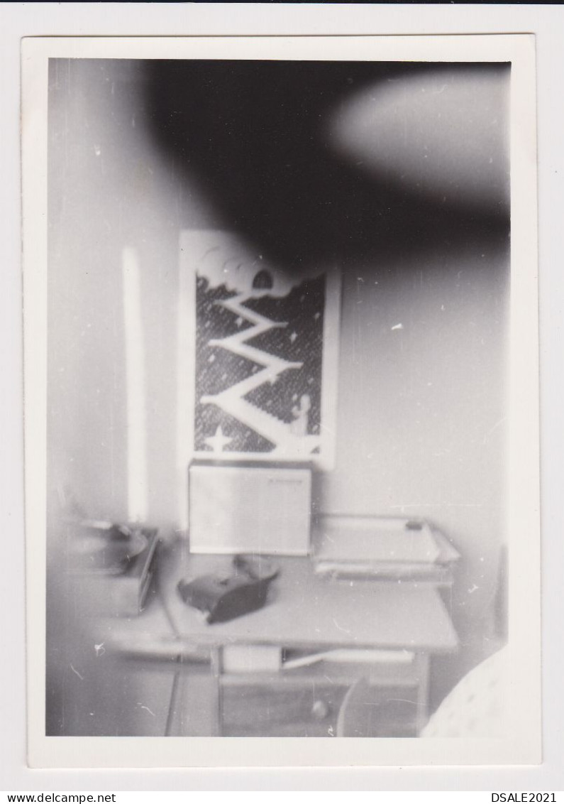 Odd Scene, Room Interior, Bad Exposure, Abstract Surreal Vintage Orig Photo 9.1x12.9cm. (56427) - Objets