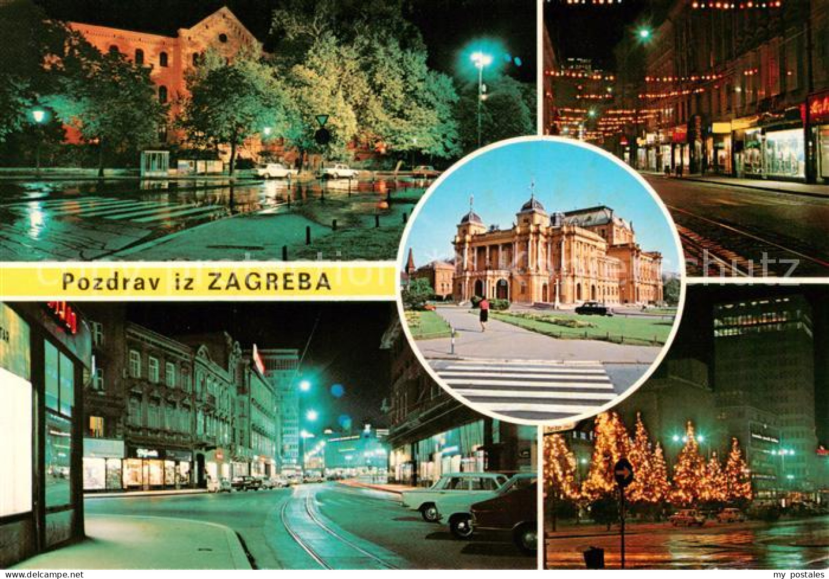 73860845 Zagreb Agram Croatia Bei Nacht Teilansichten Schloss  - Croatia