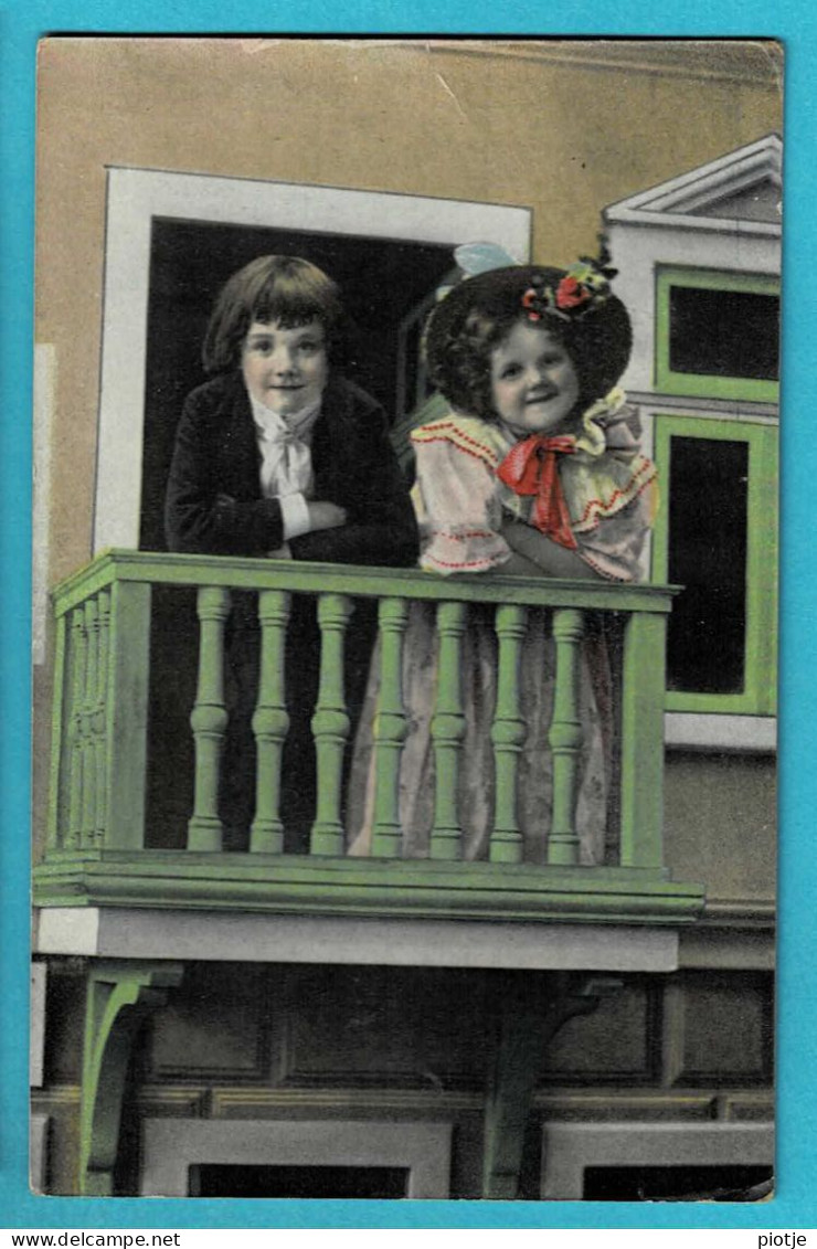 * Fantaisie - Fantasy - Fantasie (Enfant - Child - Kind) * (K.V.I.B. 12 - Serie 1670) Amour, Love, Boy Girl, Balcony - Portraits