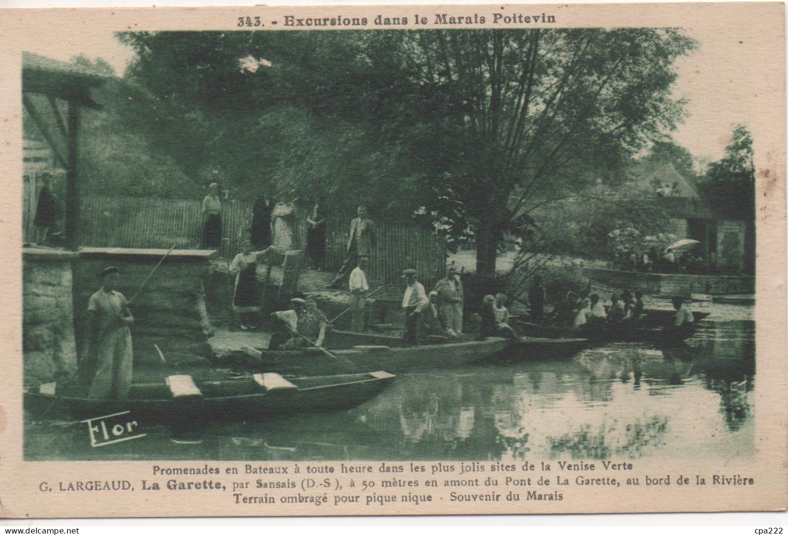 79  Excursions Dans Le Marais Poitevin   G Largeaud   La Garette - Altri & Non Classificati