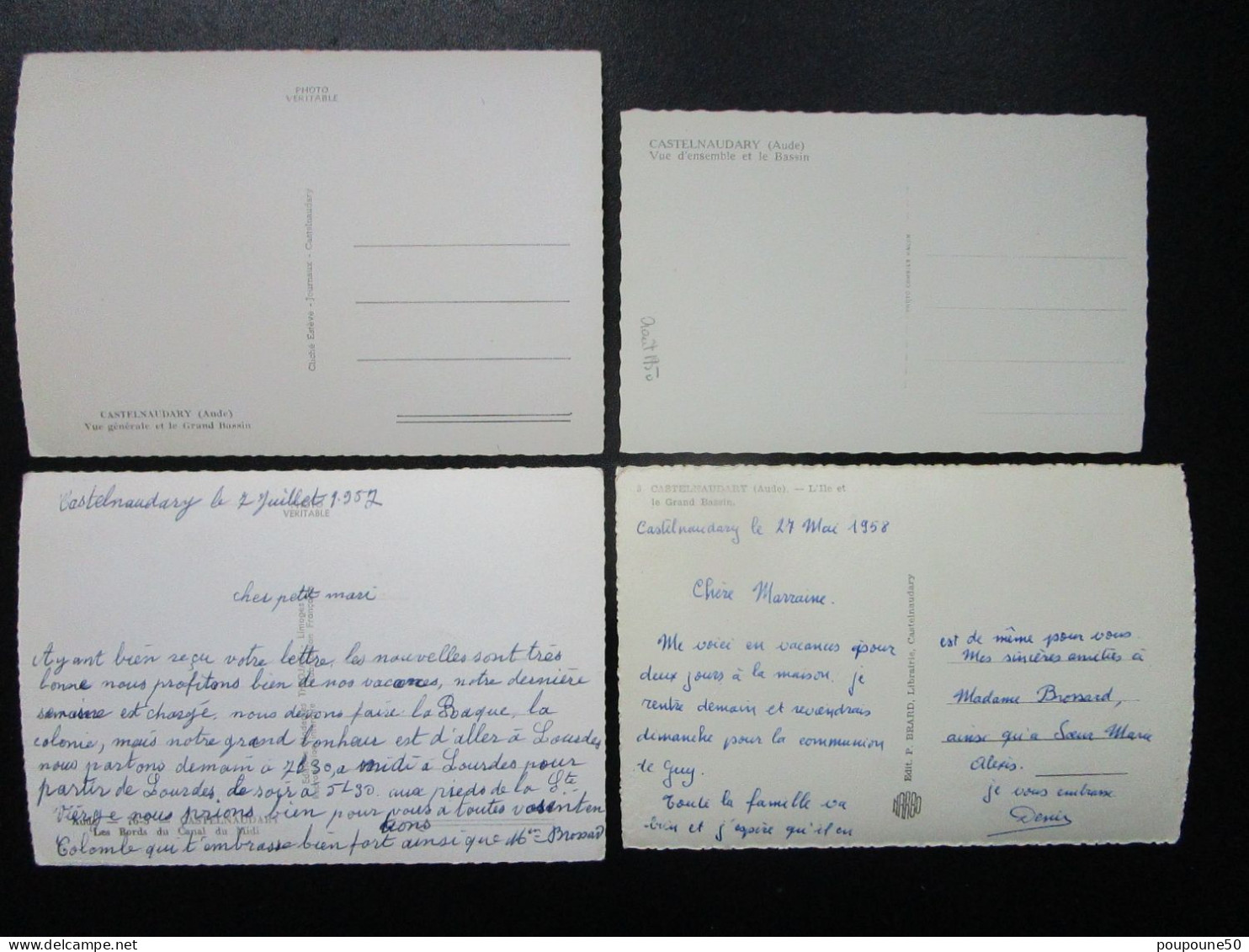 CP 11 Aude CASTELNAUDARY  - Lot De 4 Cartes Postales - Castelnaudary