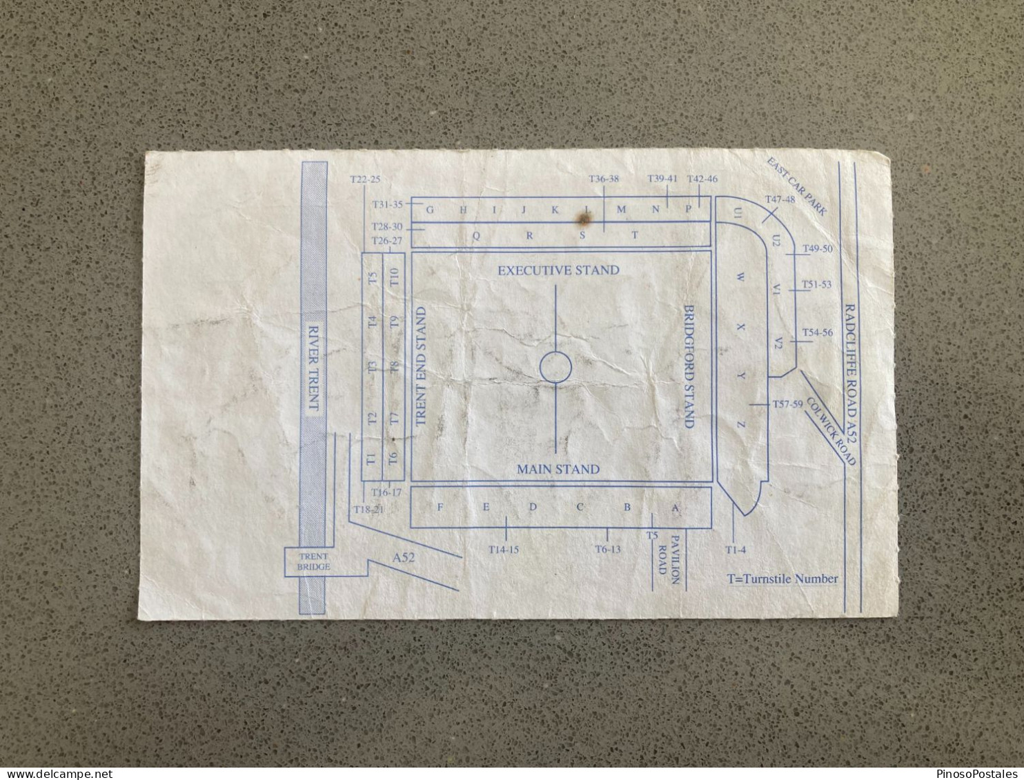 Nottingham Forest V Tottenham Hotspur 1995-96 Match Ticket - Tickets D'entrée