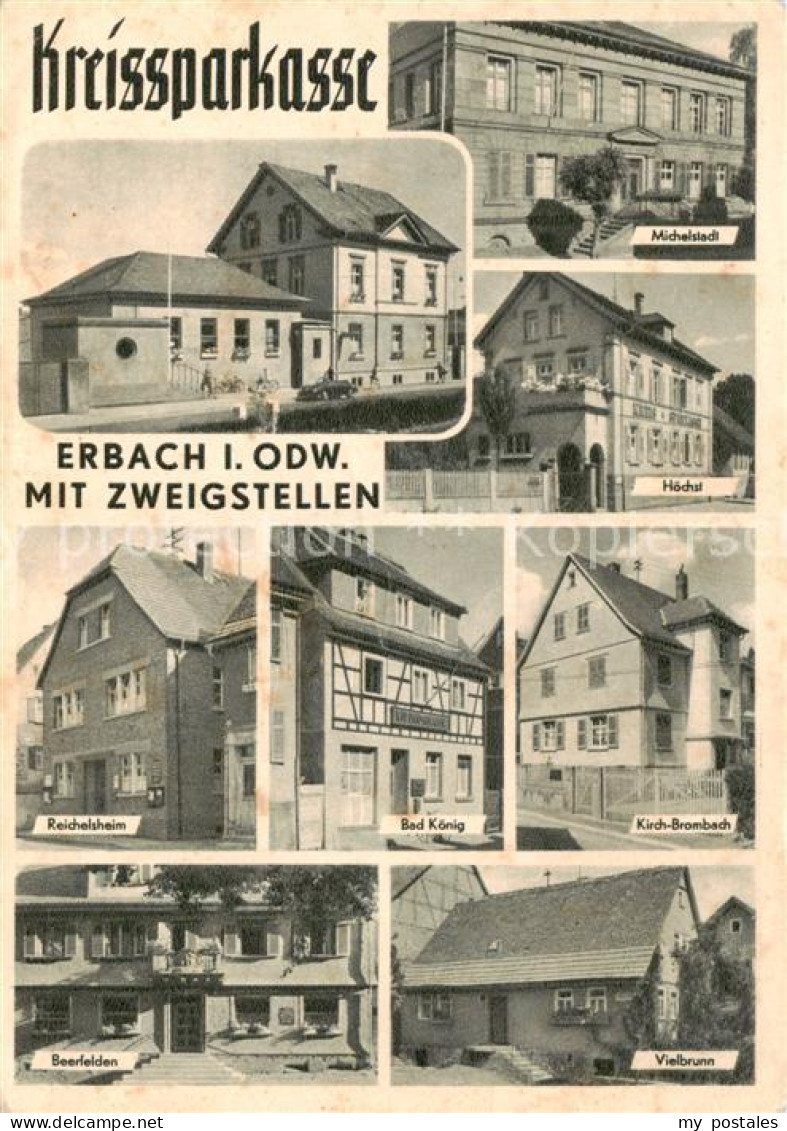 73860733 Erbach Odenwald Kreissparkasse Und Zweigstellen In Der Umgebung Erbach  - Erbach