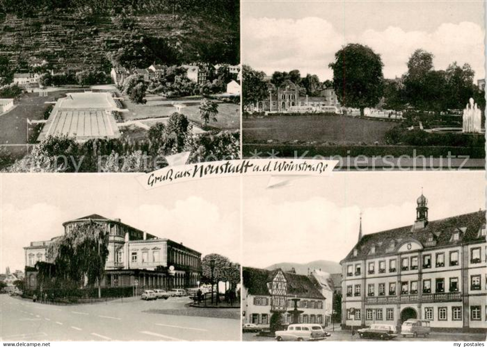 73860731 Neustadt Weinstrasse Haardt Teilansichten Freibad Park  - Neustadt (Weinstr.)