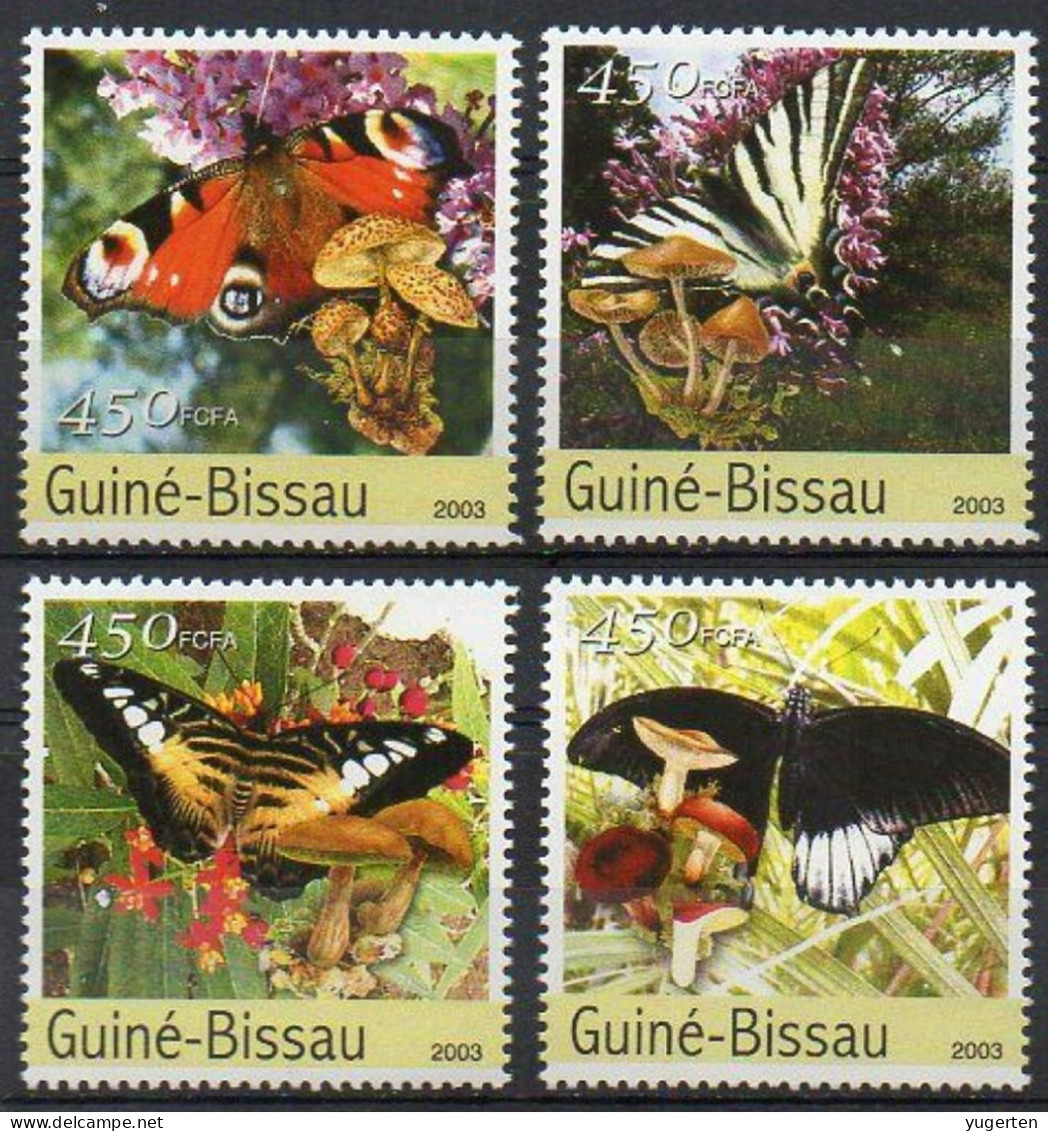 GUINEA-BISSAU  - 2003 - 6v - MNH - Butterflies - Papillons - Schmetterlinge - Mariposas - Farfalle - Borboletas - Vlinders