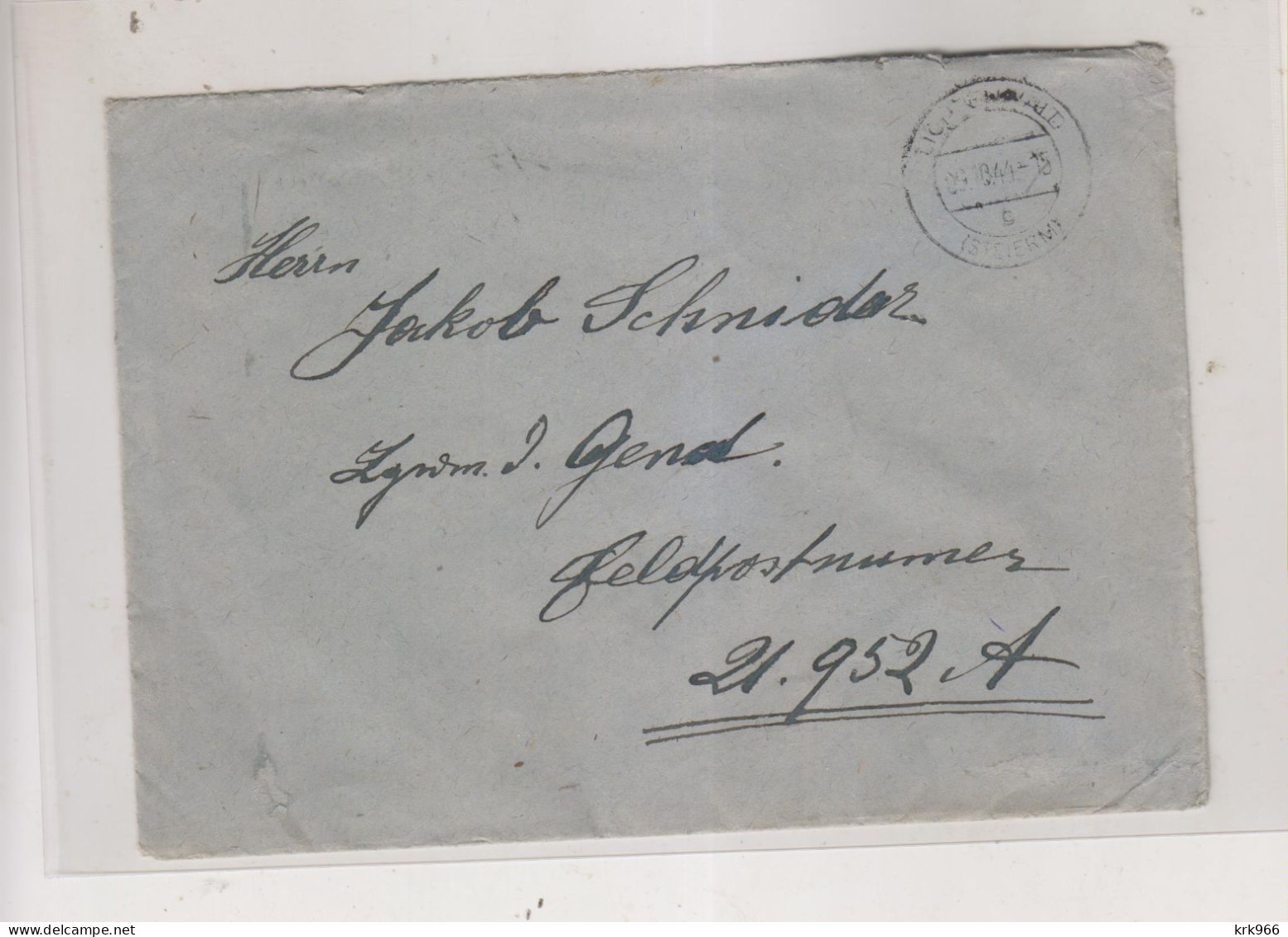 SLOVENIA  GERMANY  WW II 1944 SEVNICA LICHTENWALD Nice Military Cover To Feldpost 21952 A - Slovenia