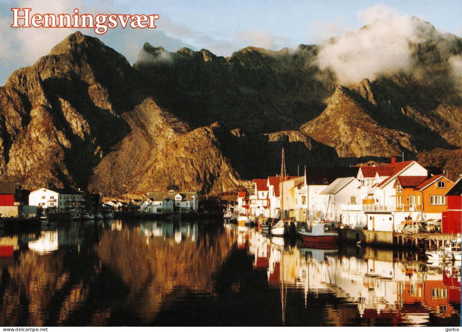 *CPM - NORVEGE - Henningsvær - Ile Lofoten - Cachet Du Cercle Polaire Sur Timbre Norvégien Y Et T N°1796 - Norway