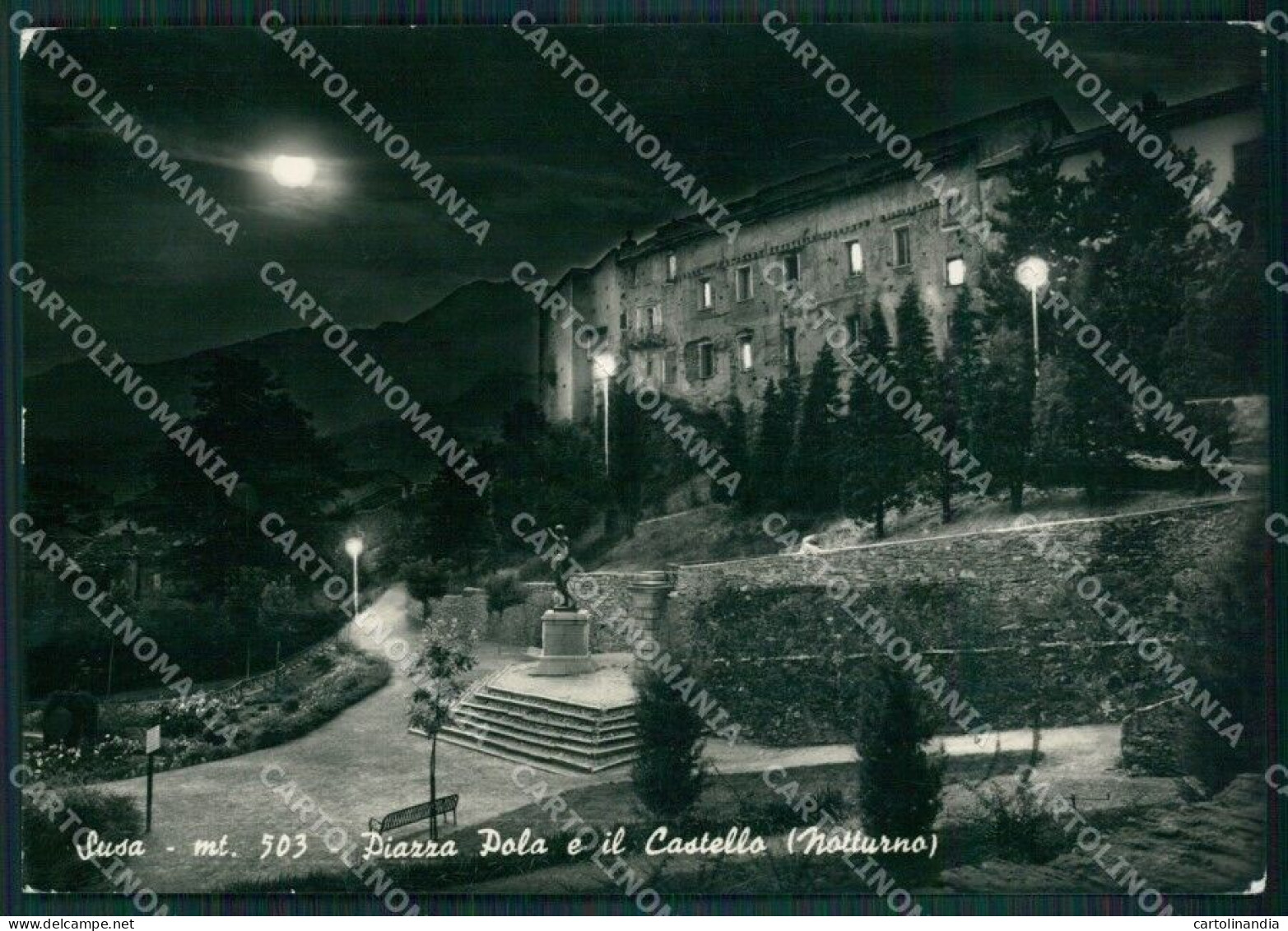 Torino Susa Chiaro Di Luna Foto FG Cartolina KB2152 - Altri & Non Classificati