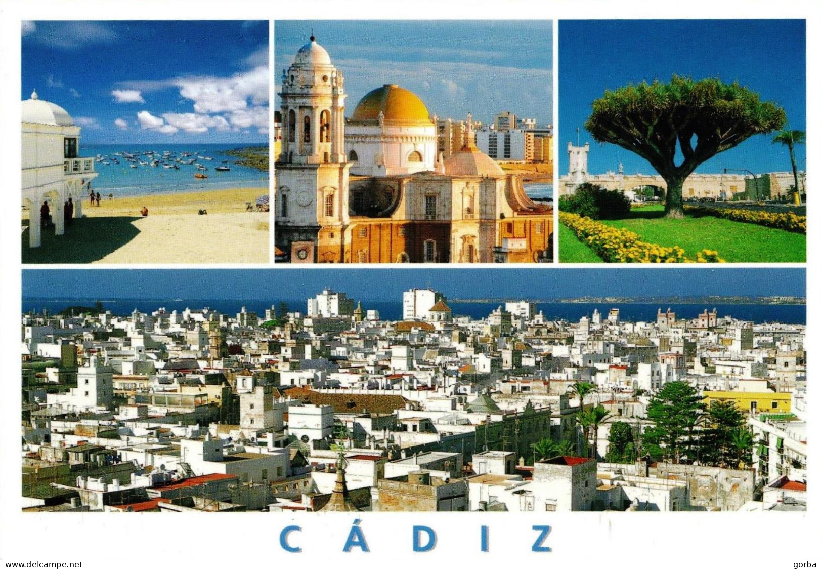 *CPM - ESPAGNE - ANDALOUSIE - CADIX - Multivue - Cádiz